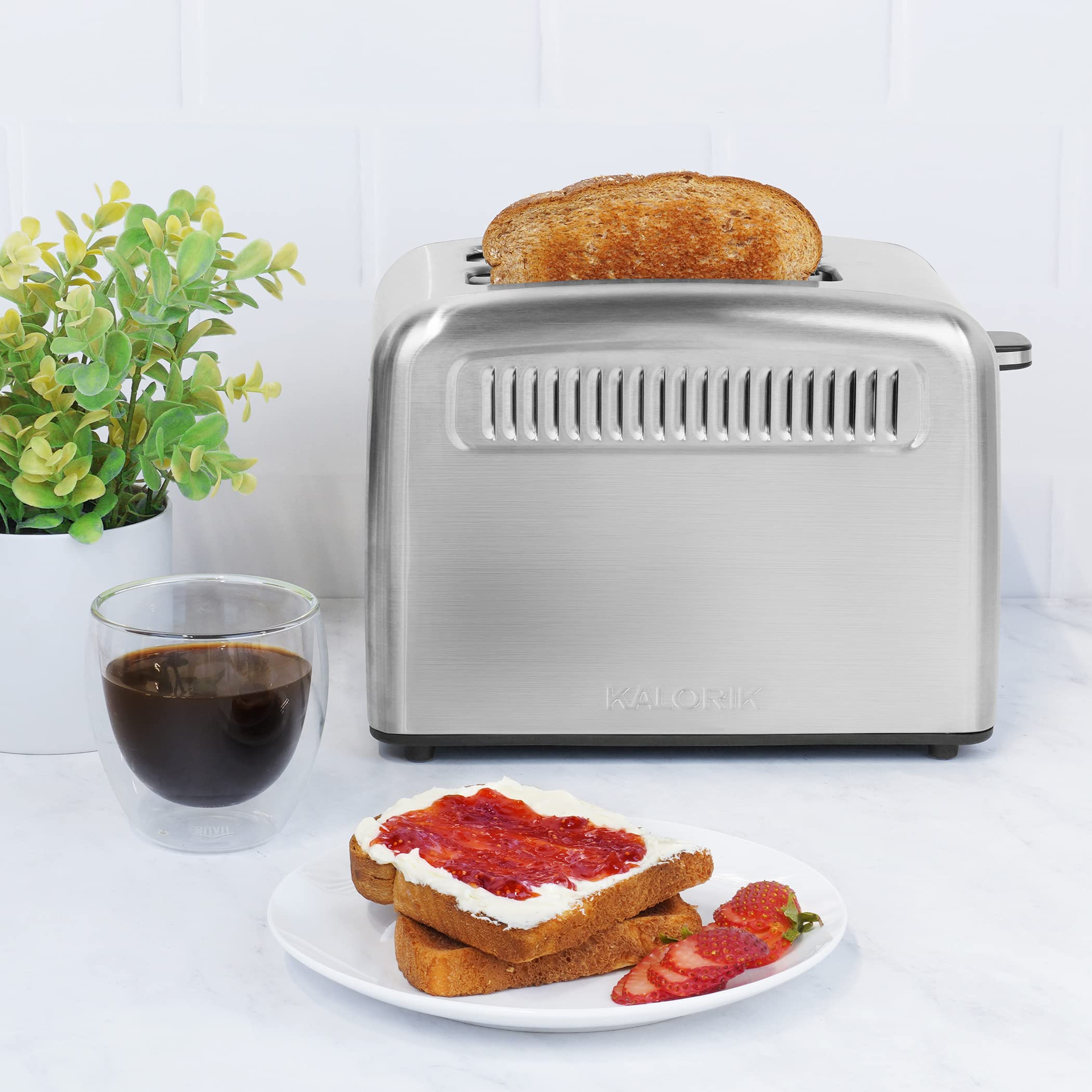 Kalorik 2-Slice Touchscreen Rapid Toaster, in Stainless Steel (TO 50665 SS)