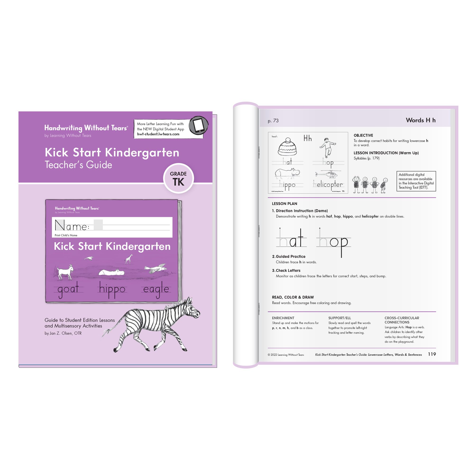 Handwriting Without Tears Kick Start Kindergarten Printing Bundle,Age 5+, Kindergarten+,Handwriting Without Tears,Student & Teacher Workbooks,School & Home,Language Arts,Tutoring,Tiny Pencils Included