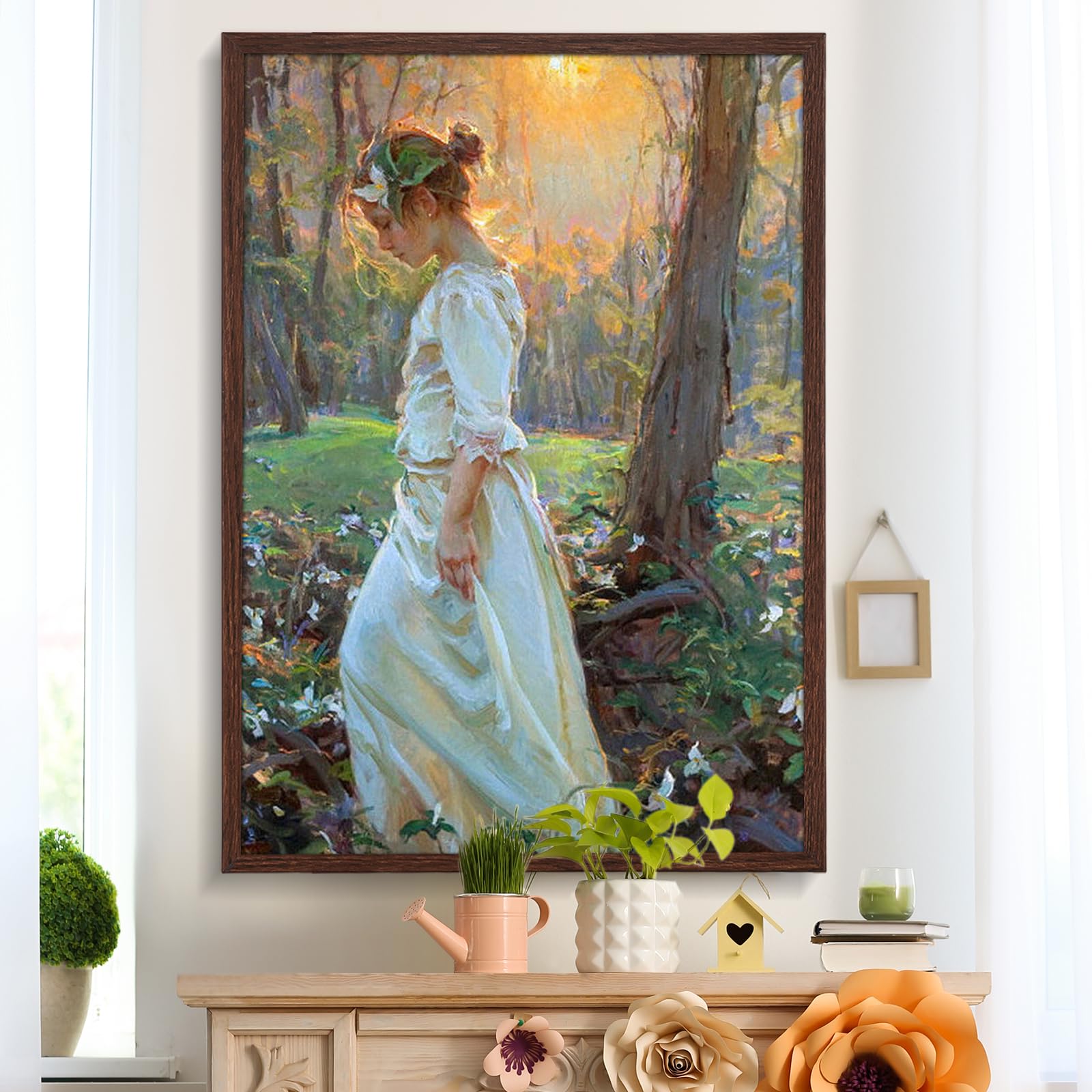 euwazram 18x24 Frame - Set of 3, Solid Wood 18 x 24 Poster Frame with Mat for 16x20, or Poster Frames 18 x 24 without Mats for Artwork, Puzzles, Photos and Movie Posters