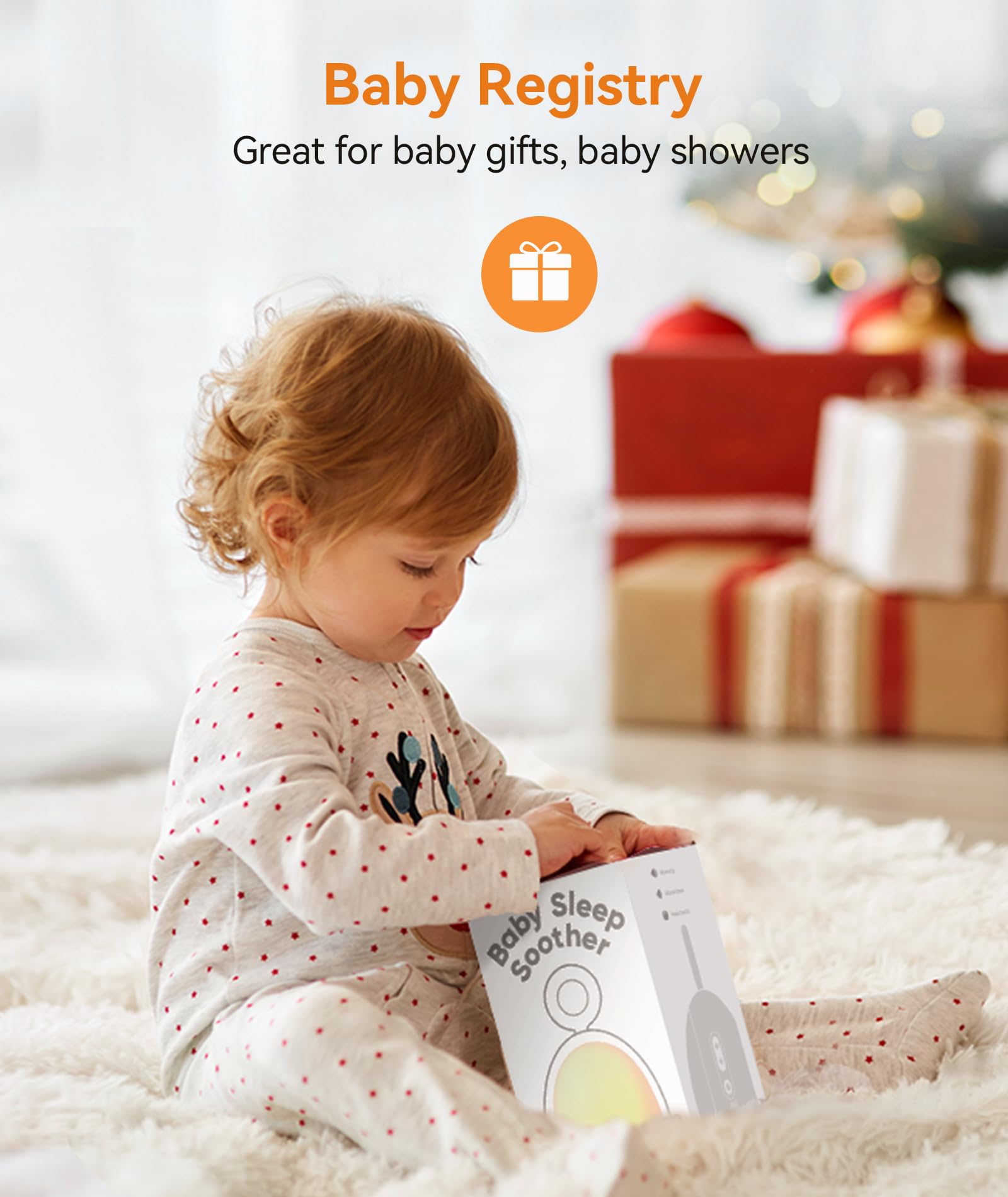 Dreamegg White Noise Machine, Sound Therapy with Night Light & White Noise, Sleep Aid for Anxiety Stress Relief, Meditation Relaxing Gifts for Kids Adults