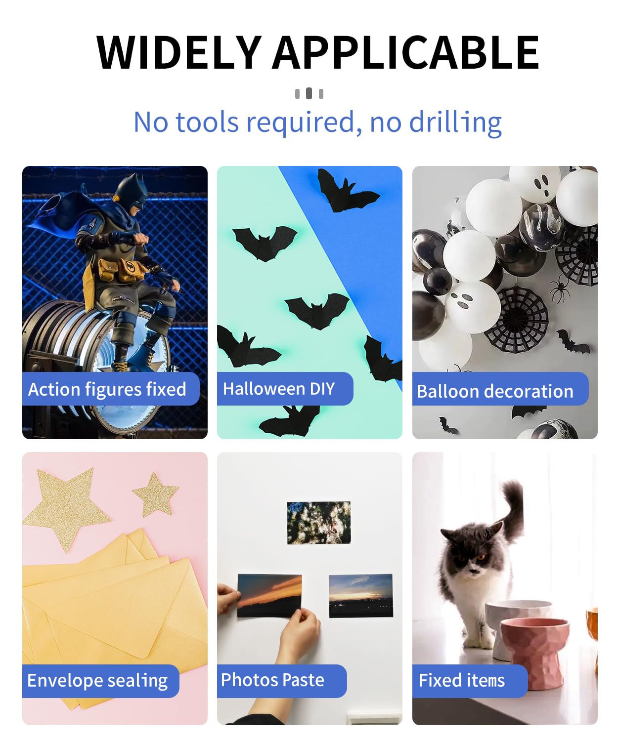 PHIXBEAR 320 Pcs Removable Gel Glue Putty for Museum Action Figures, Clear Earthquake Putty Adhesive Dots, Sticky Tack for Wall Hanging, 0.31x 0.51 Wax Mounting Tape