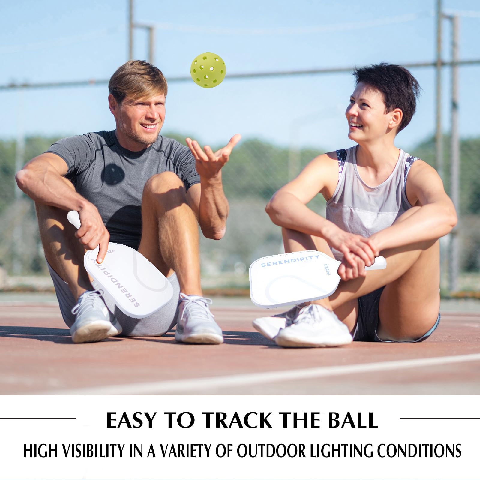XHYNRT Outdoor Pickleball12-Pack 40 Holes Balls with Mesh Bag,High Resilience and Durability Green Pickleball Balls,Applies to All Styles of Pickleball Paddles