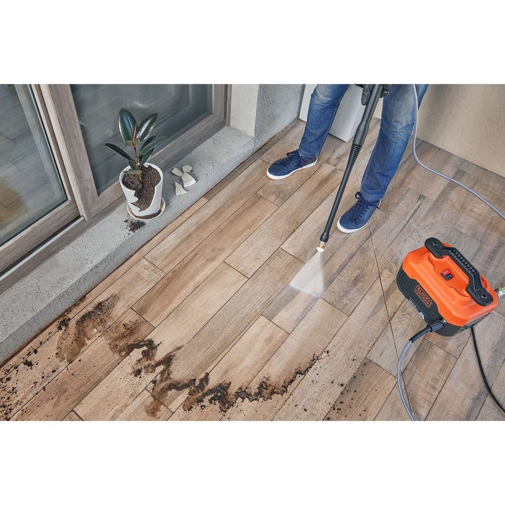BLACK+DECKER Electric Cold Water Pressure Washer, 1,600 MAX PSI, 1.2 GPM (BEPW1600)