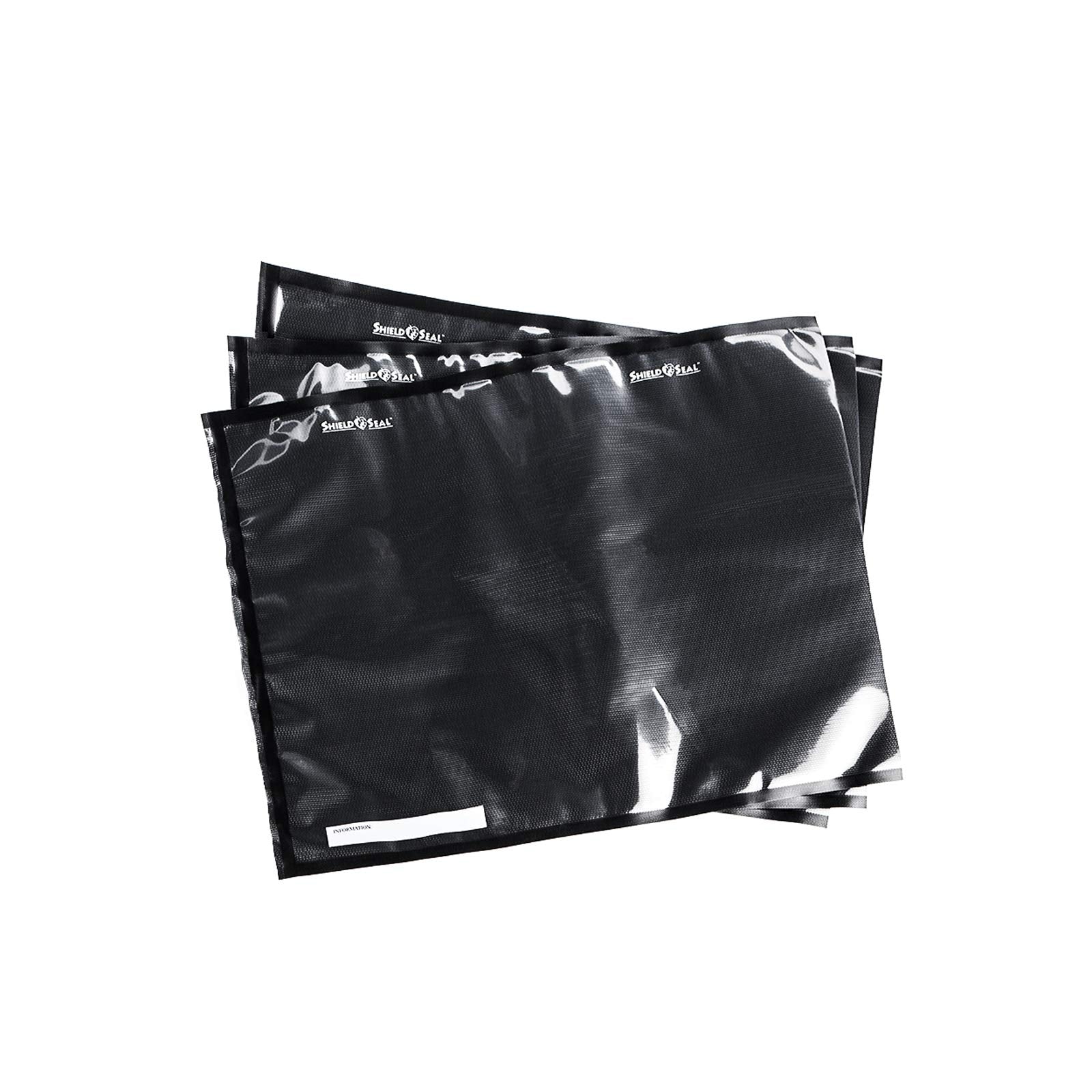 ShieldNSeal Vacuum Seal Bags (Black and Clear, 15" x 20")