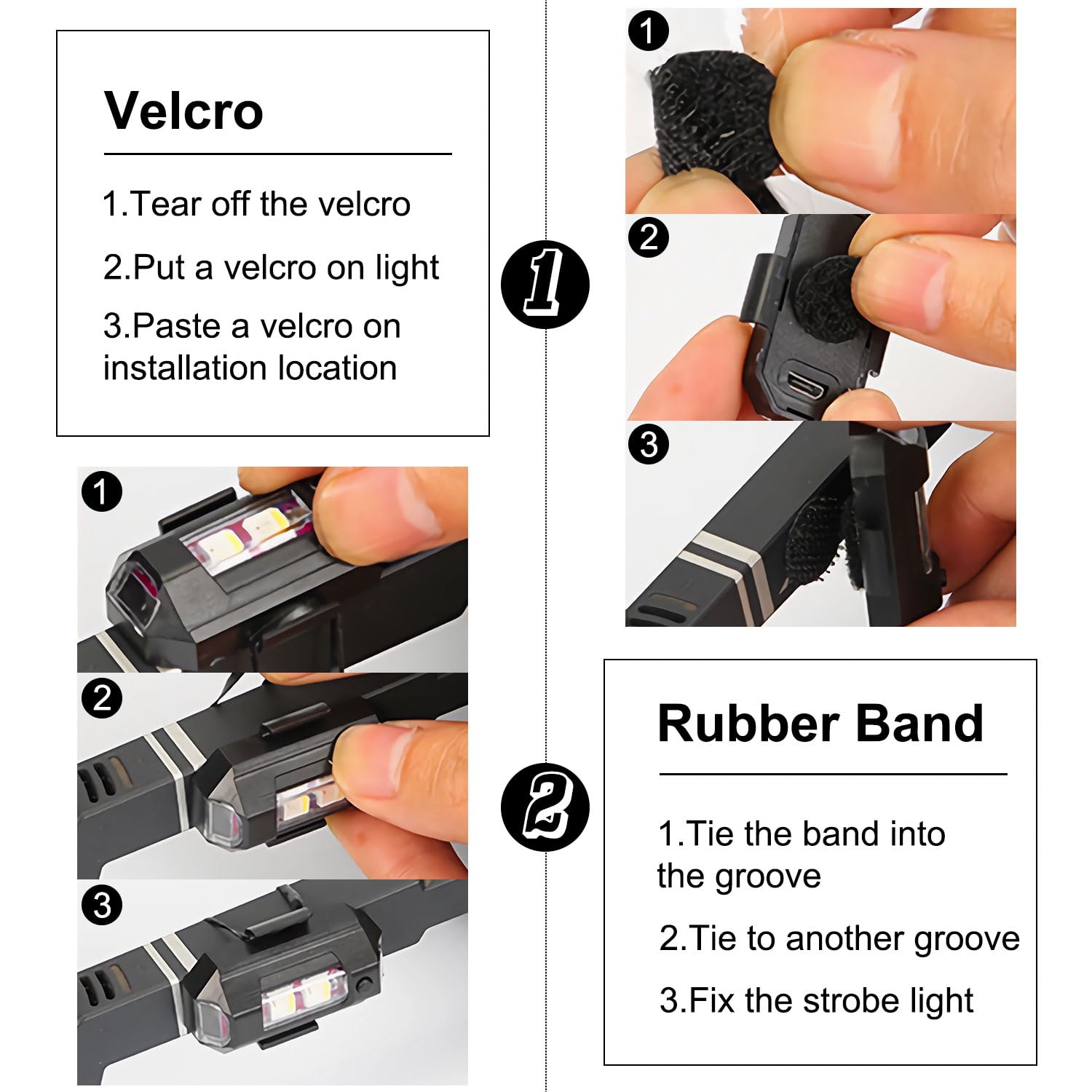 4PCS Wireless LED Strobe Lights with Remote Control, 8 Colors USB Charing Waterproof Anti-Collision Led Emergency Warning Lights for Car Motorcycle Drone Aircraft Bike