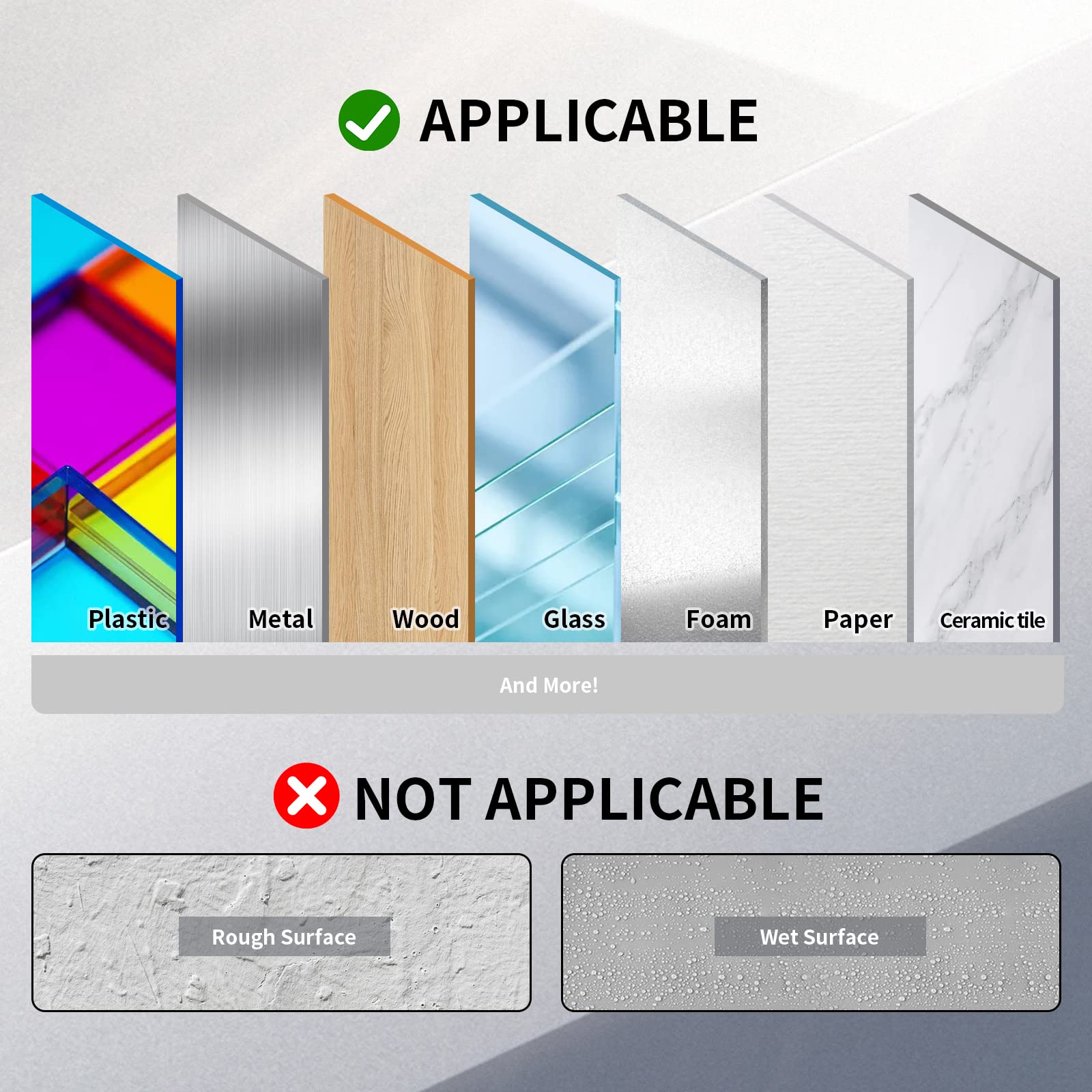 PHIXBEAR 480 Pcs Mounting Putty, Sticky Tack for Wall Hanging Things, Clear Tacky Wall Putty fits Pictures Poster, Removable Non Marking Adhesive Dots 0.31" X 0.51"