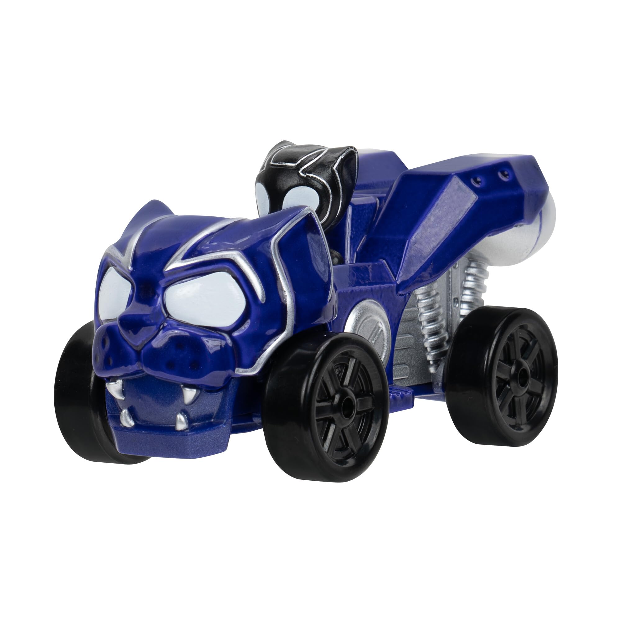 Jazwares Marvel Spidey and Friends 4-Pack Die-Cast Vehicles - Includes Spidey, Ghost-Spider, Black Panther, Miles Morales - Superhero Toys for Kids 3+