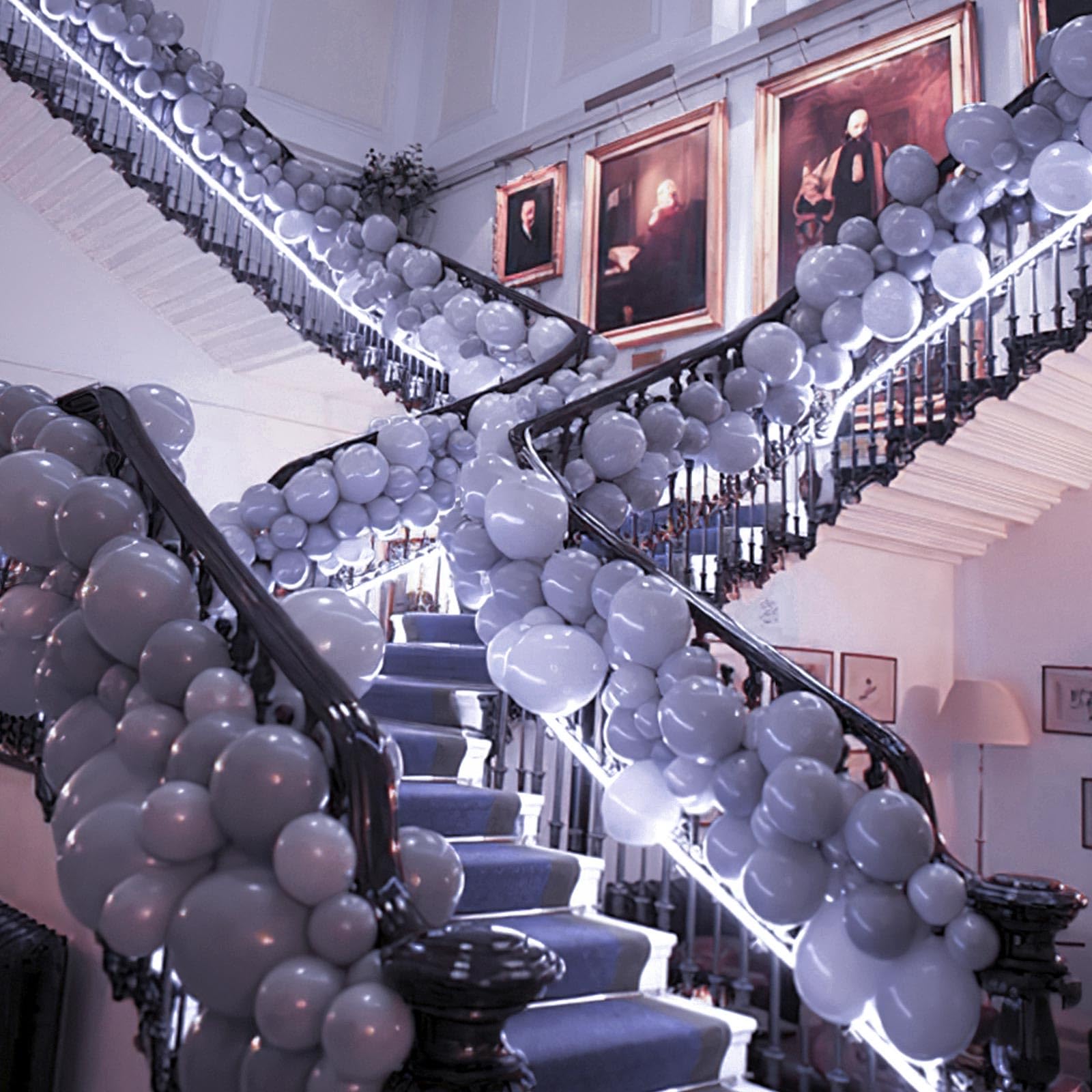 PartyWoo Dusty Purple Balloons 140pcs Different Sizes of 18 12 10 5 Inch Lavender Lilac Boho Neutral Balloon Arch Kit for Graduation Baby Shower Cat Tornado Birthday Party Decorations Purple-F49