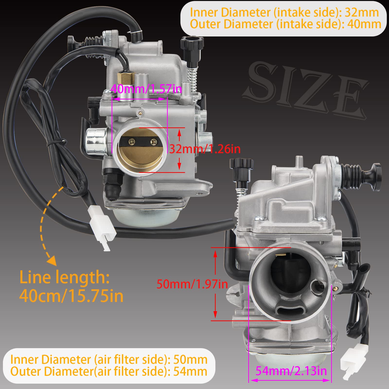 TRX350 Carburetor for Honda Rancher 350 TRX350TM TRX350TE 350ES 350FE 350FMTE 2000-2006 4 Stroke ATV New Carb w/Air Filter Oil Filter