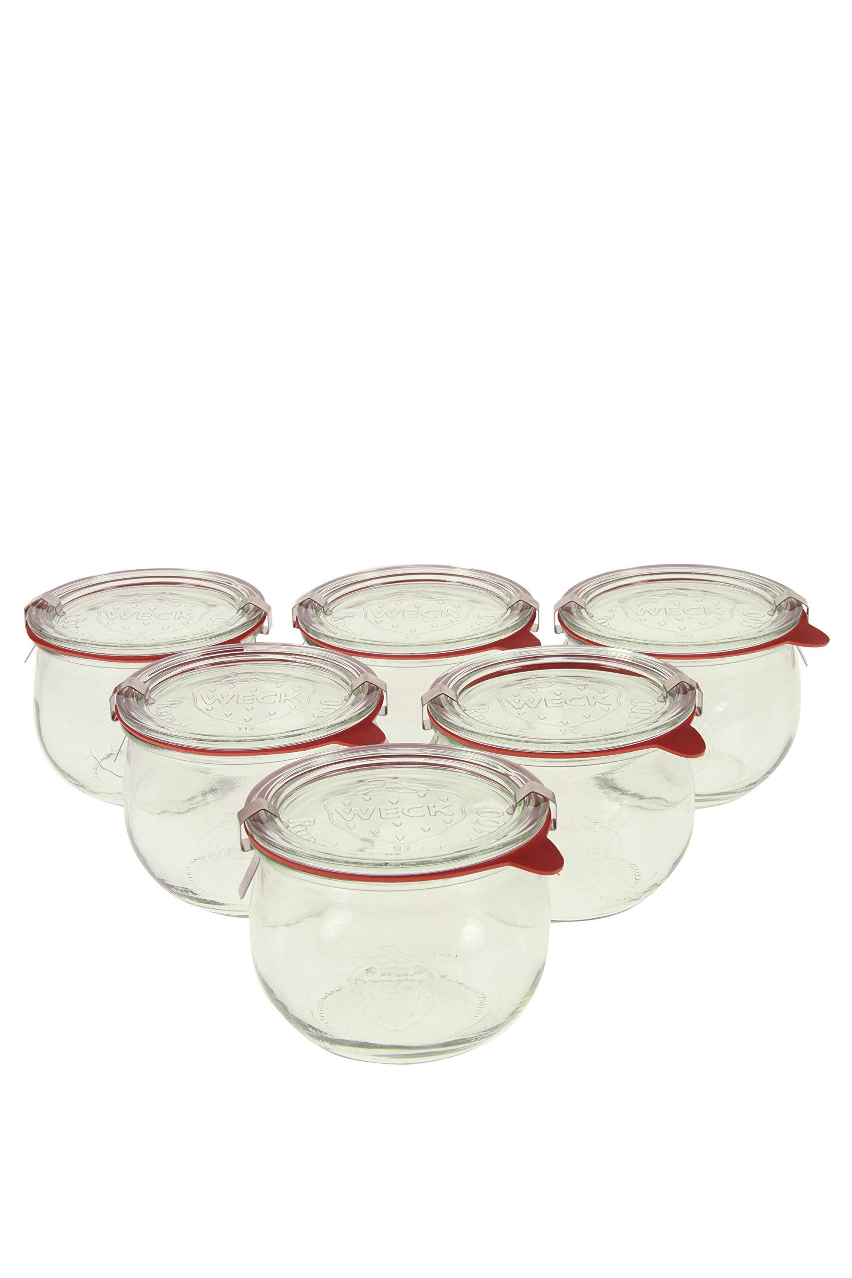 Weck 744 1/2L Tulip Jar Set of Six - 16.9 Ounce