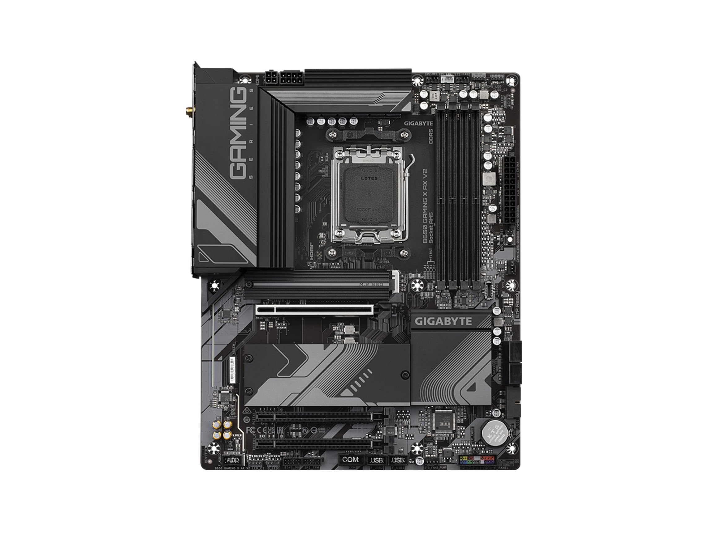 GIGABYTE B650 Gaming X AX V2 (rev. 1.0) AM5 LGA 1718 AMD B650 ATX DDR5, Triple M.2, PCIe 5.0, USB 3.2 Gen2x2 Type-C, AMD Wi-Fi 6E, Realtek 2.5GbE LAN
