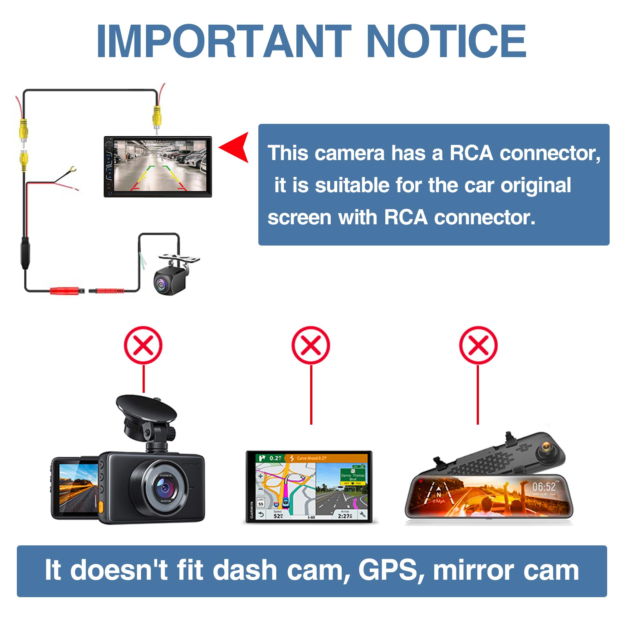 HD Backup Camera,Metal Housing 170 Degree Wide View Angle License Plate Rear View Camera for Car,Clear Night Vision IP69 Waterproof Rearview Universal Reverse Cam Kit for Vehicle SUV RV Pickup