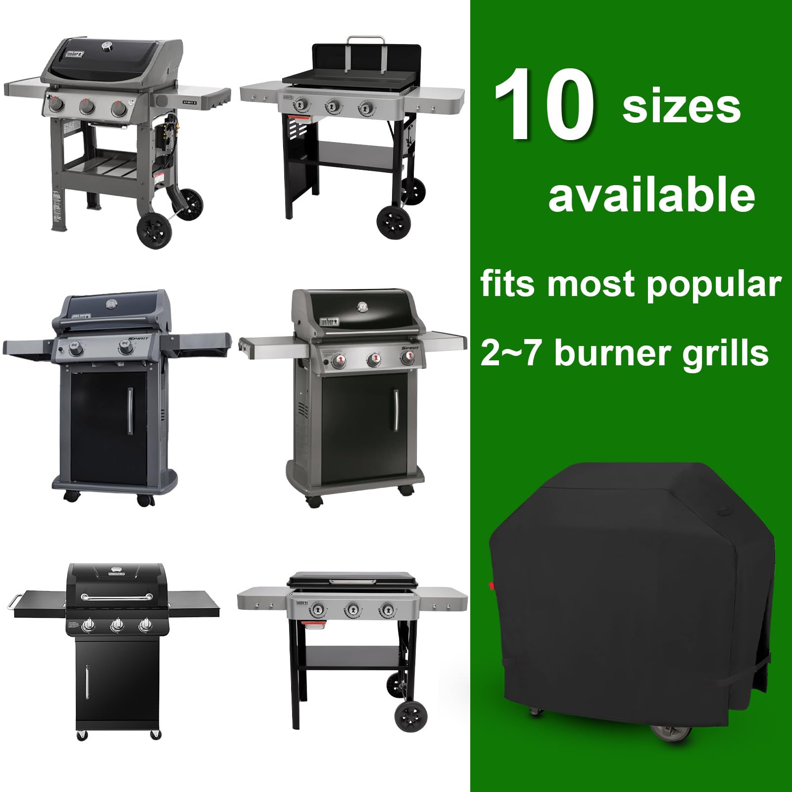 Outdoor Waterproof Grill Cover,Fits Weber Genesis 4 Burners 400 Series: E-415,S-415,Summit 400 Series : E-420,E-470,S-420,S-470,Heavy Duty BBQ Cover 67"
