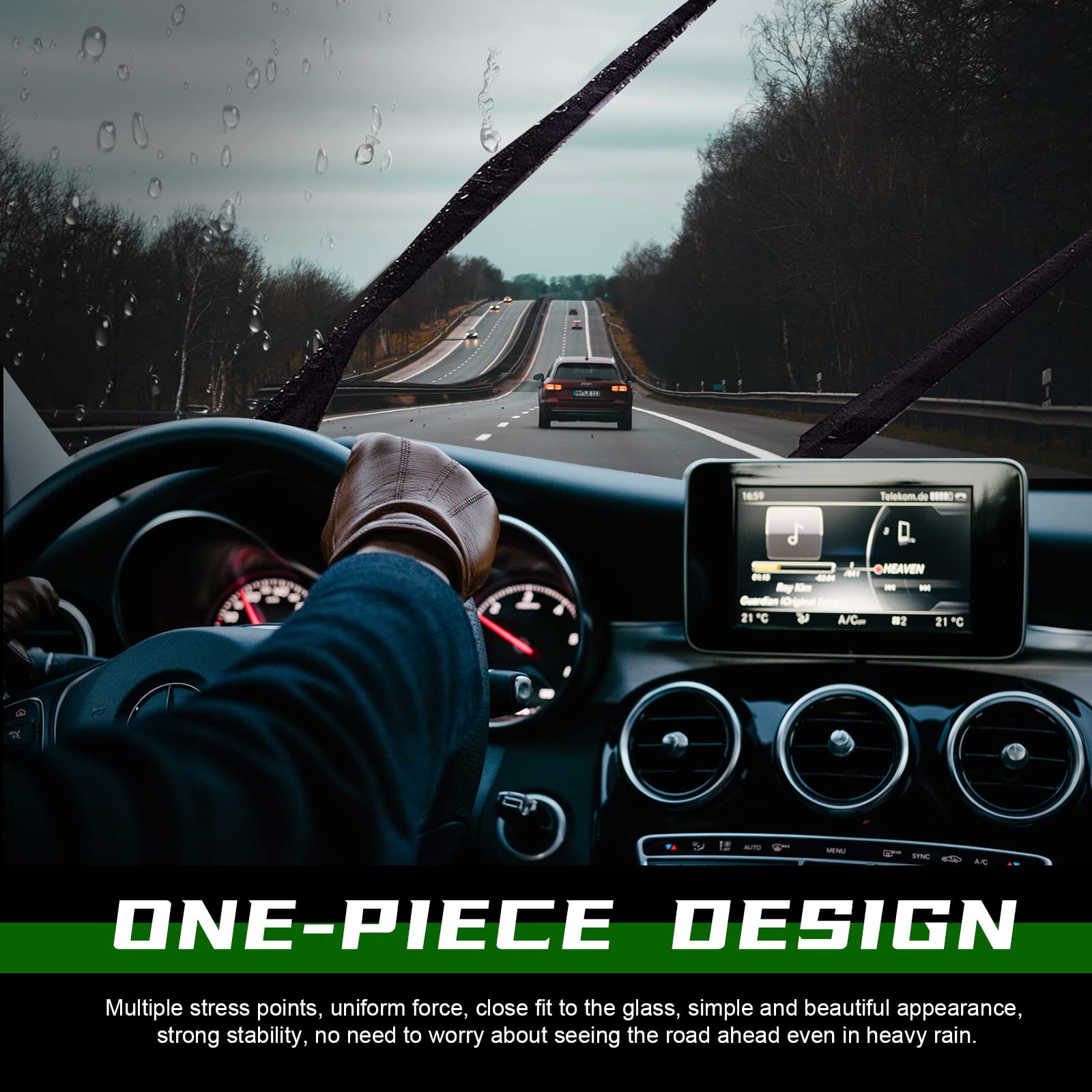 3 Factory Wiper Blades Replacement for TOYOTA C-HR CHR 2016-2021 Original Equipment Windshield Window Wiper Blades Set - 26"/16"/14"(Set of 3)