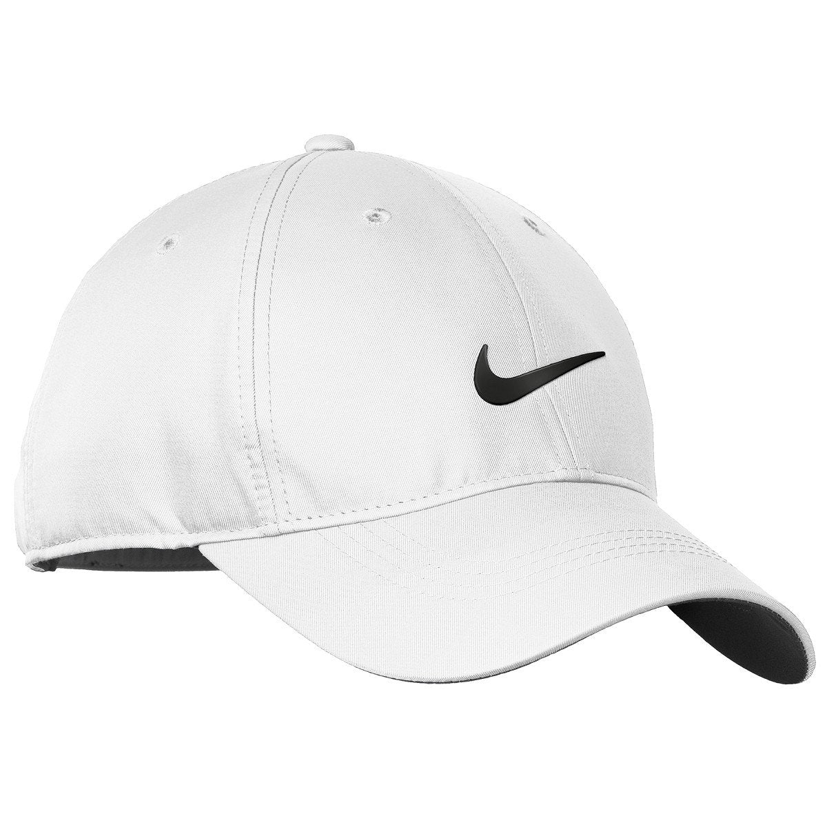 Nike Standard Golf Cap, White, Adjustable, One Size