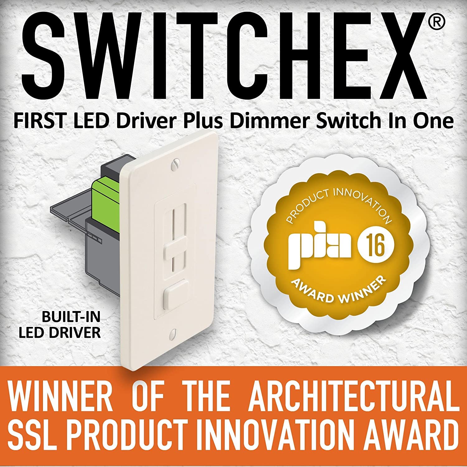 Diode LED -DI-12V-SE-40W - Switchex Dimmer/Driver Combo - 40 Watts - 120VAC Input Voltage - 12VDC Output Voltage