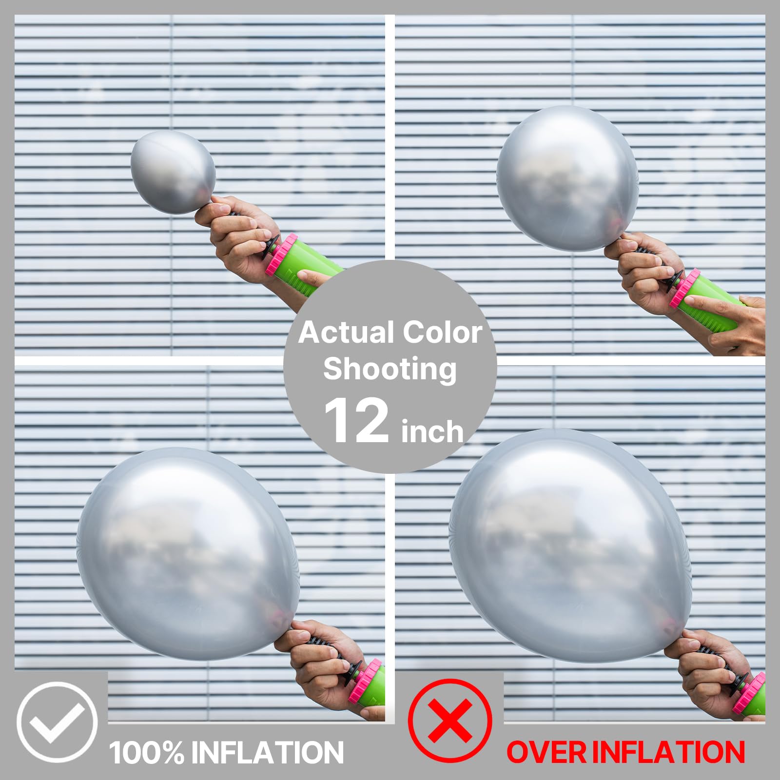 PartyWoo Metallic Silver Balloons 90 pcs Different Sizes Pack of 18 12 10 5 Inch Chrome Silver Balloon Arch Kit Garland for Graduation New Year Wedding Birthday Party Decorations Silver-G102