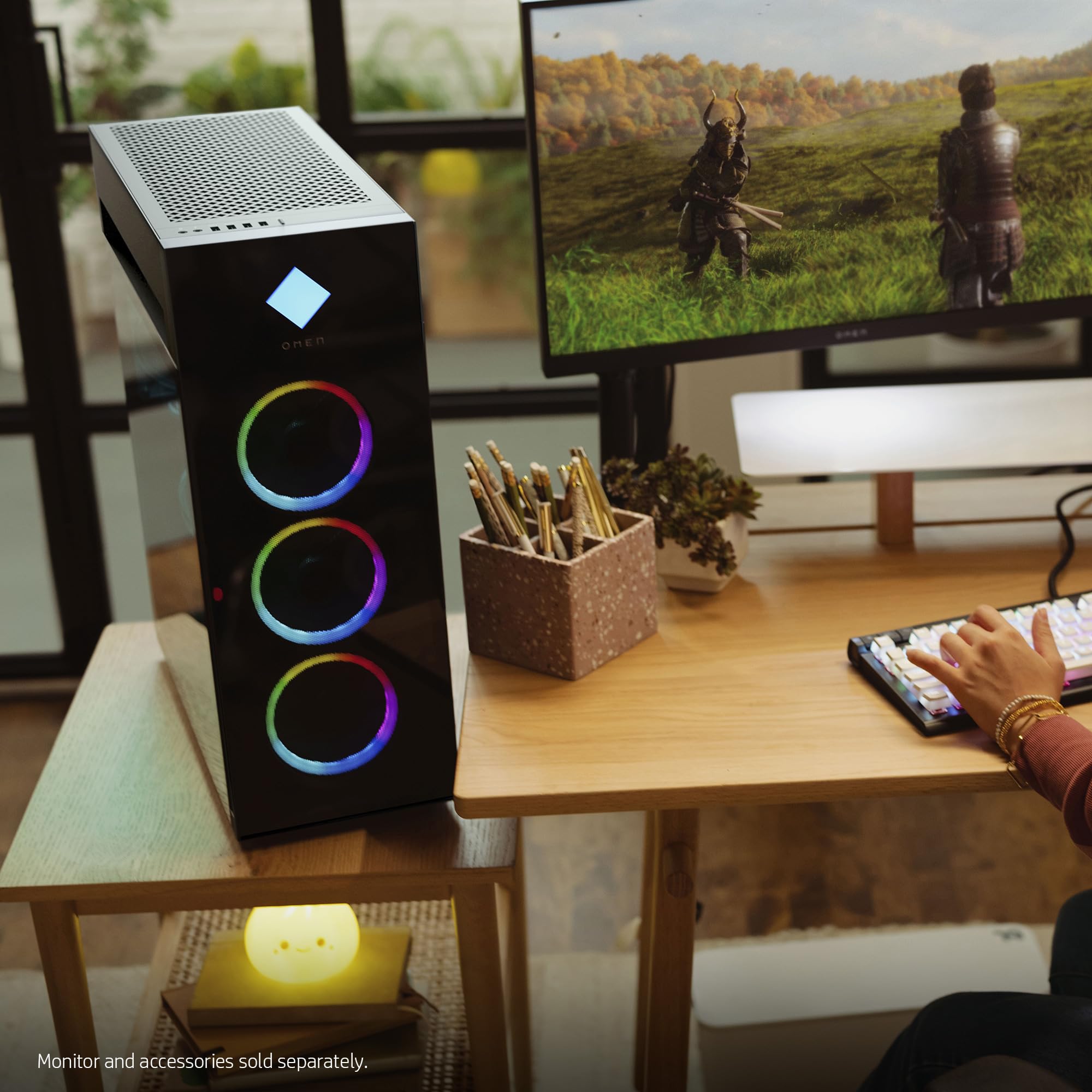 HP OMEN 45L Gaming Desktop, AMD Ryzen 9 5900X, 32 GB RAM, 1 TB Solid State Drive, NVIDIA GeForce RTX 3080 Ti Graphics, Windows 11 Home, GT22-0182 (2023)