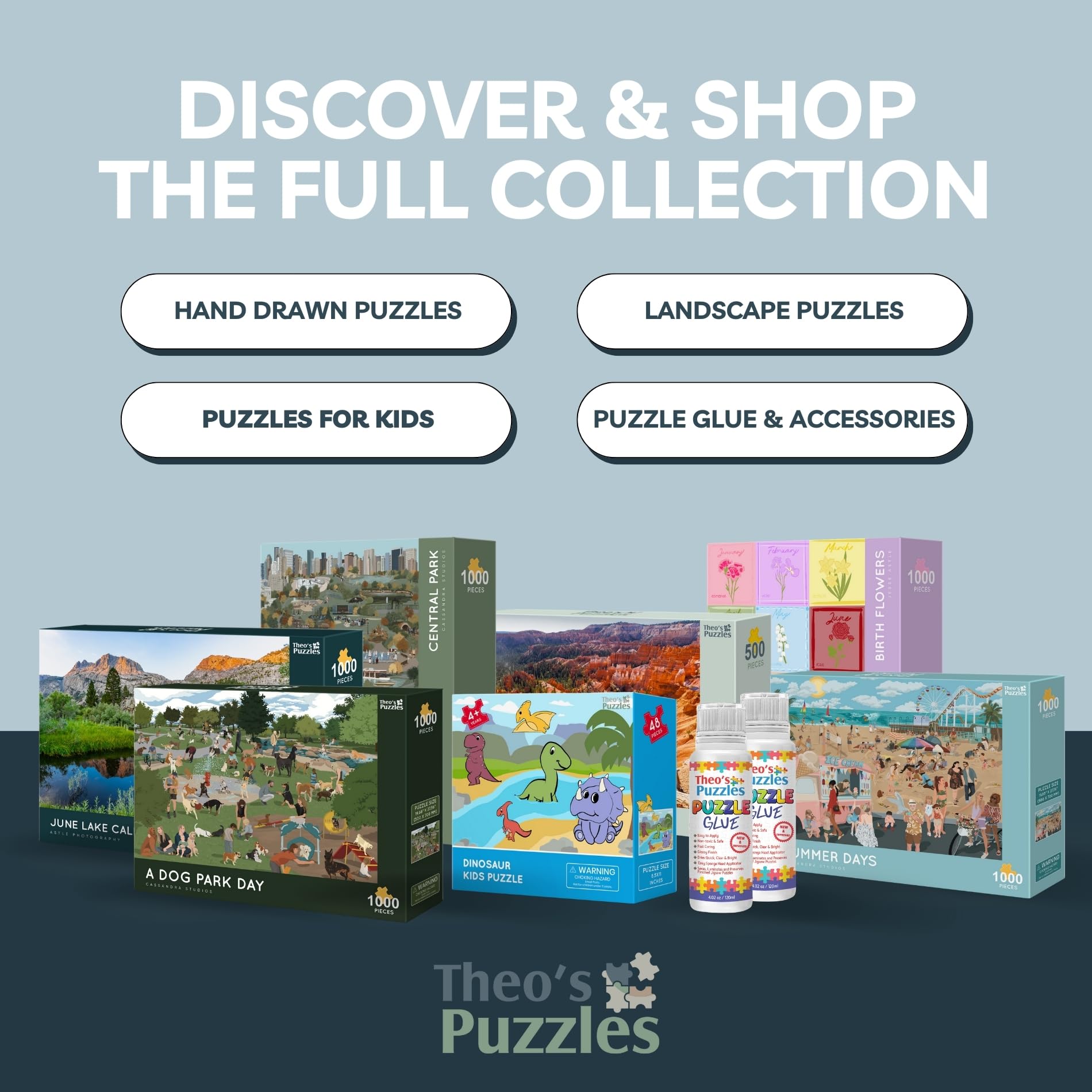 Theo's Puzzles 1000 Piece Puzzles for Adults - Playful Beach Scene with Ice Cream Truck Puzzle Detailing Fun Coastal Life Jigsaw Puzzles for Relaxing