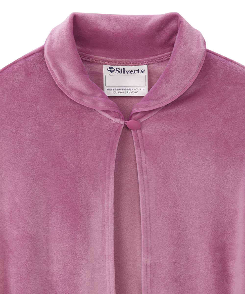 Silvert's Adaptive Clothing & Footwear Silverts Women's Easy On Cozy Sleep Cape - Mauve One Size