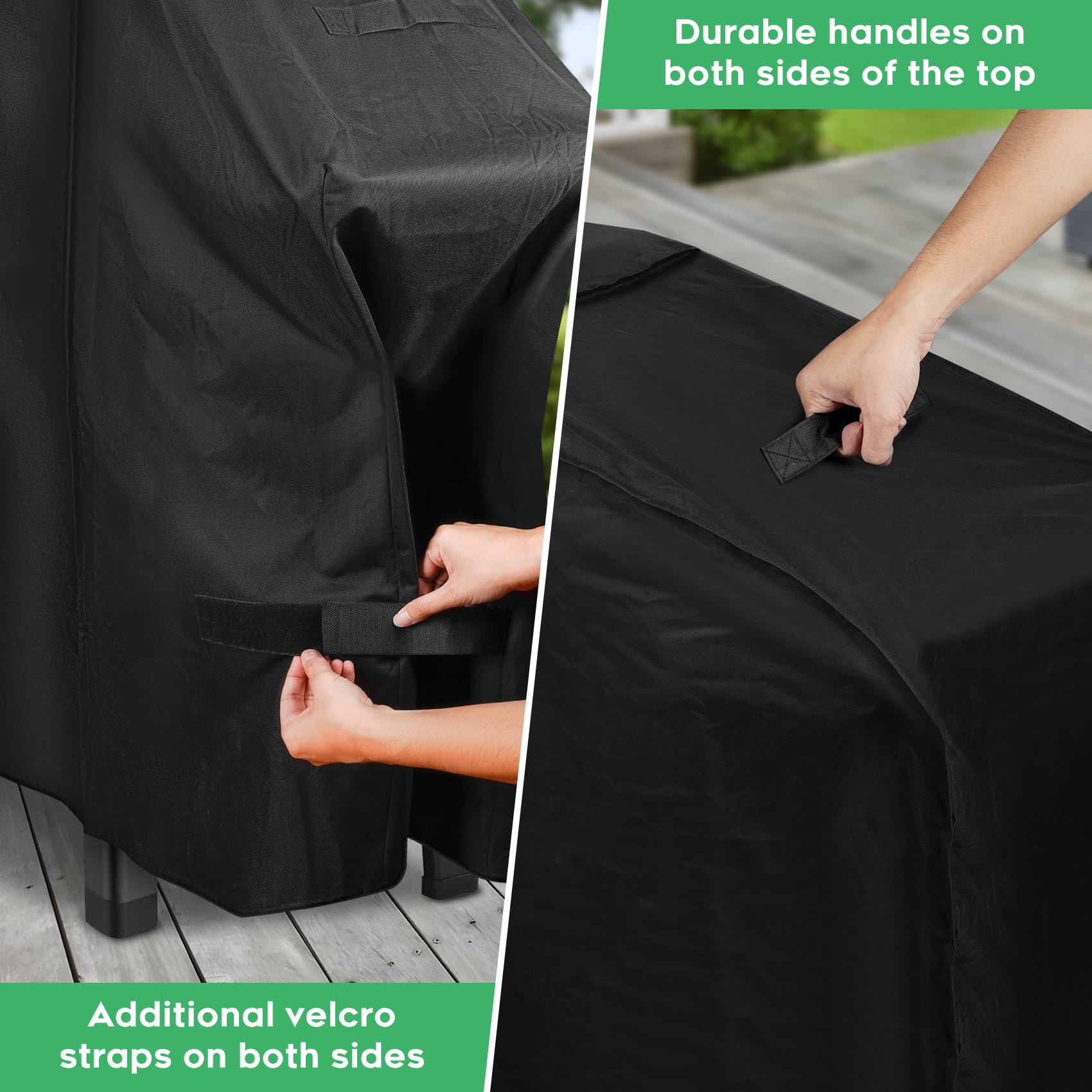 EZ-DONGTENG Heavy-Duty 600D Grill Cover fit for Weber Slate 36" Flat Top Griddle Grill,3400120 Weber Slate 36" Griddle Outdoor Waterproof Griddle Cover