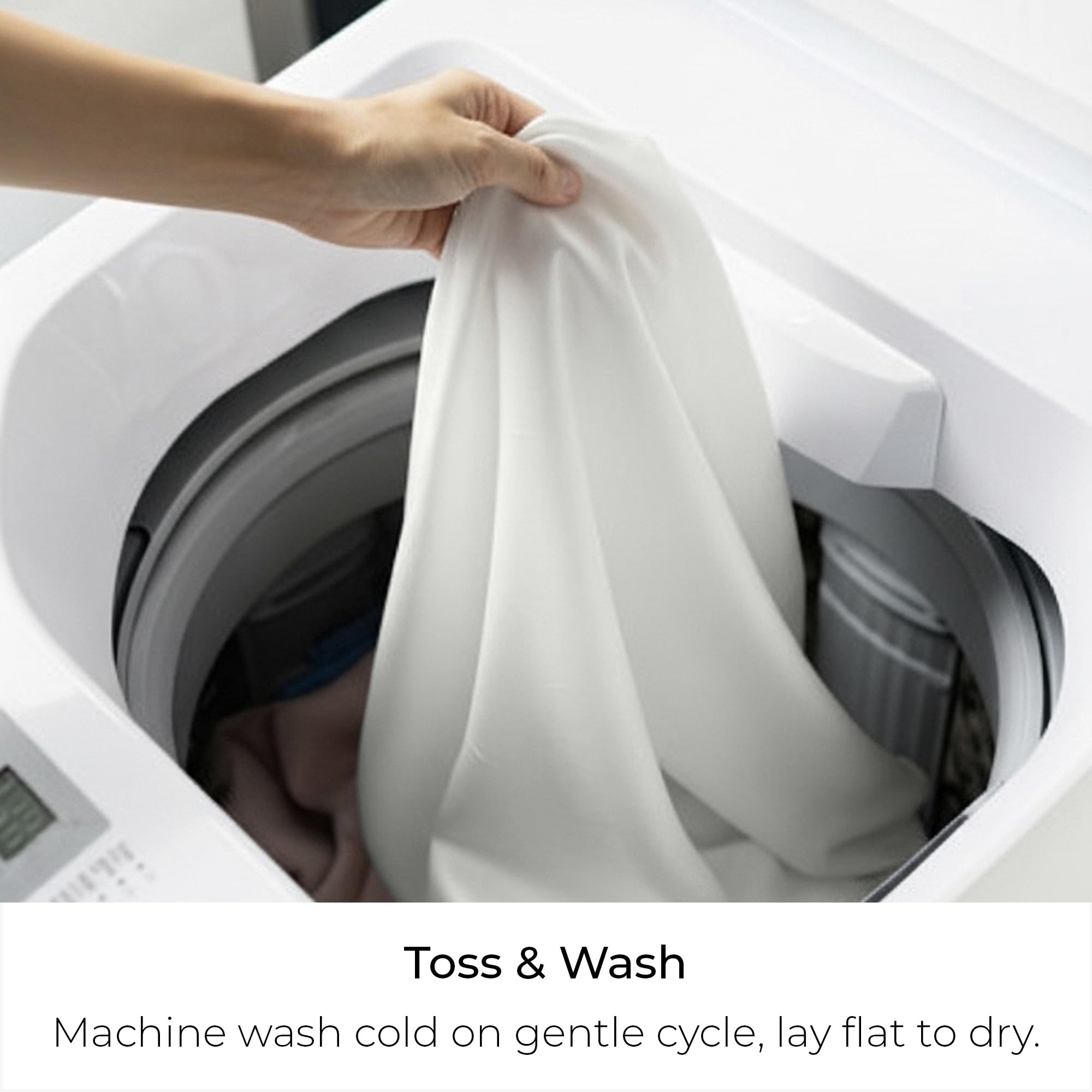 Mellanni Pure Silk Pillowcase Queen Size - Perfect for Hair and Skin, Preventing Wrinkles - Easy Care - Naturally Cooling Silk Pillow Cover with Hidden Zipper (Queen, White)