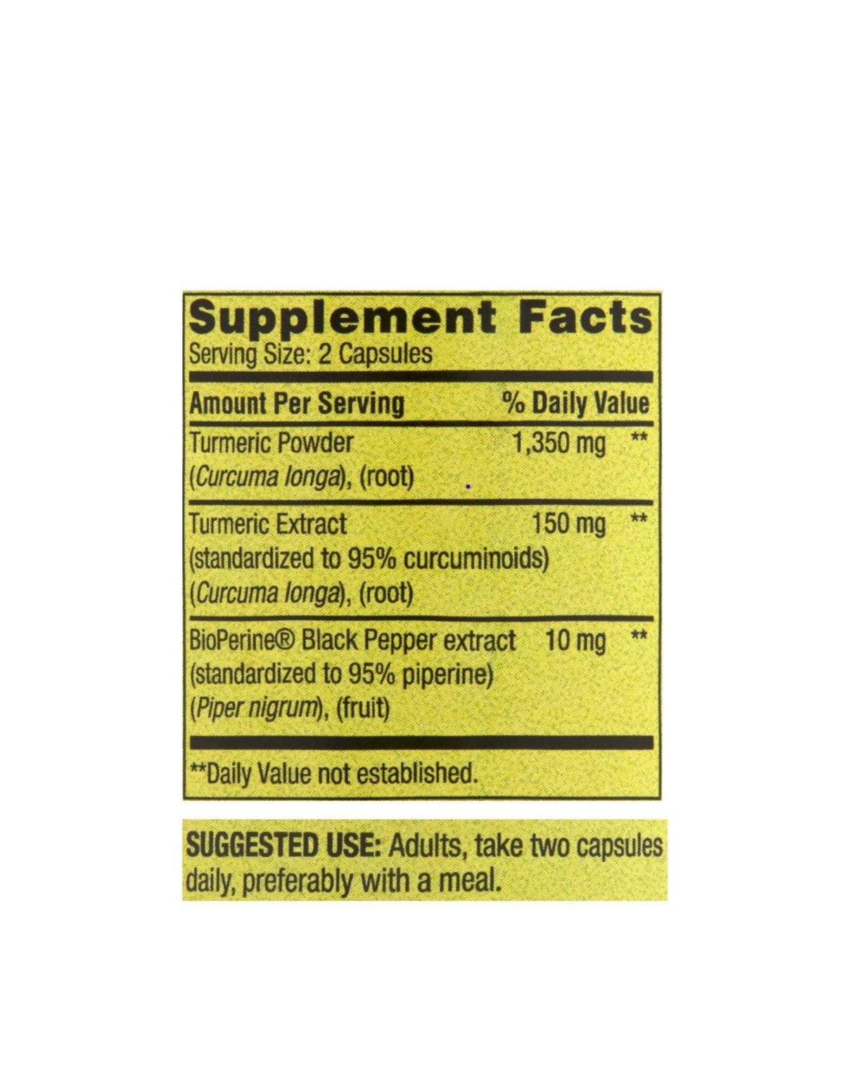 Spring Valley Turmeric Curcumin, Ultra Strength, 1,500 mg, 90 count + STS Sticker.