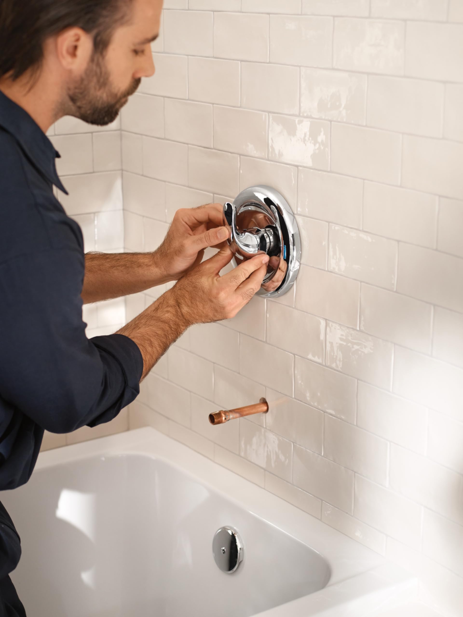 Moen Posi-Temp Pressure Balancing Shower Rough-In Valve, 1/2-Inch CC Connection, 2520