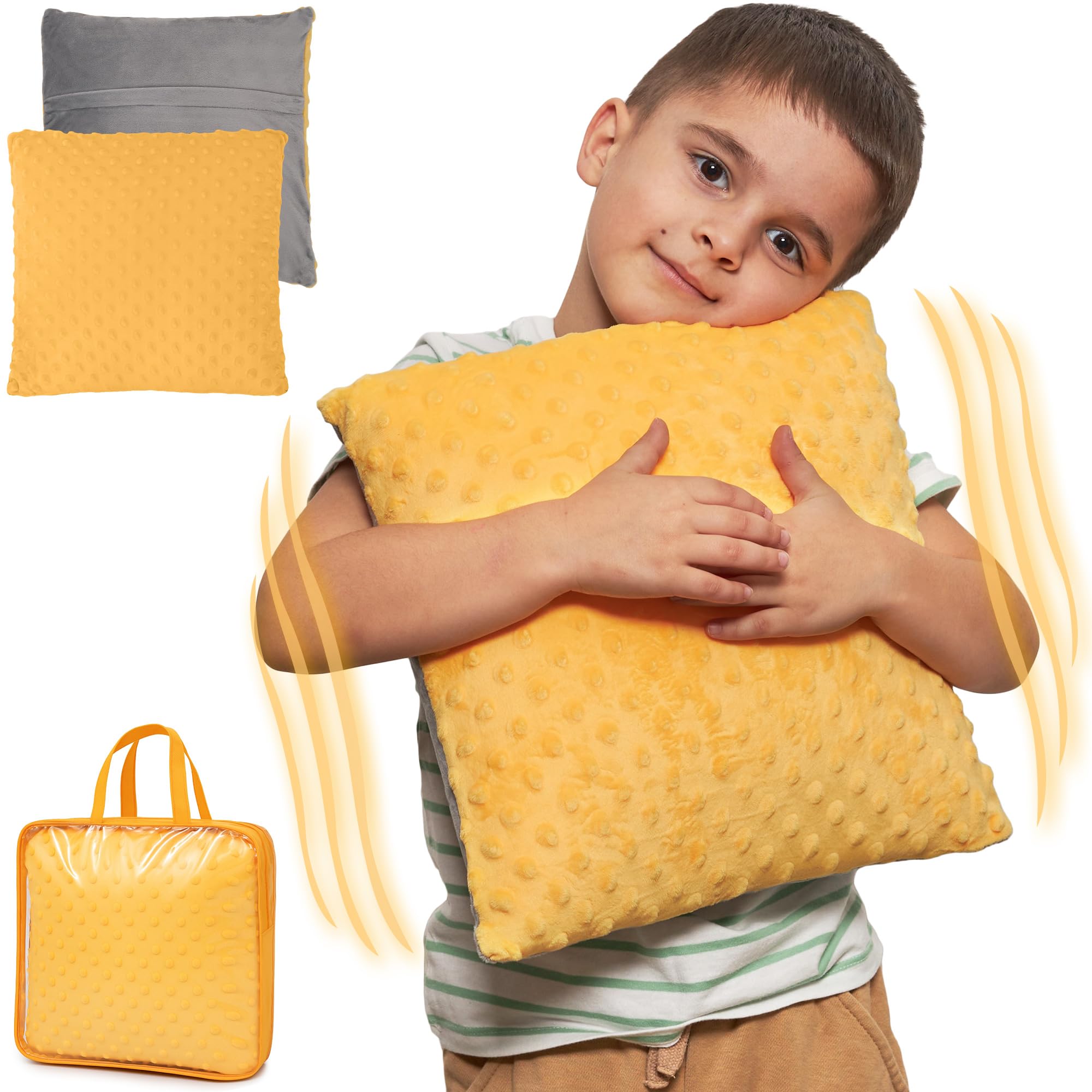 ODOXIA Vibrating Pillow for Autistic Kids | Sensory Pillow for Kids & Adults | Relaxing, Huggable Feeling | Sensory Vibration | Vibrating Items for Autism | 2 AA Batteries Required