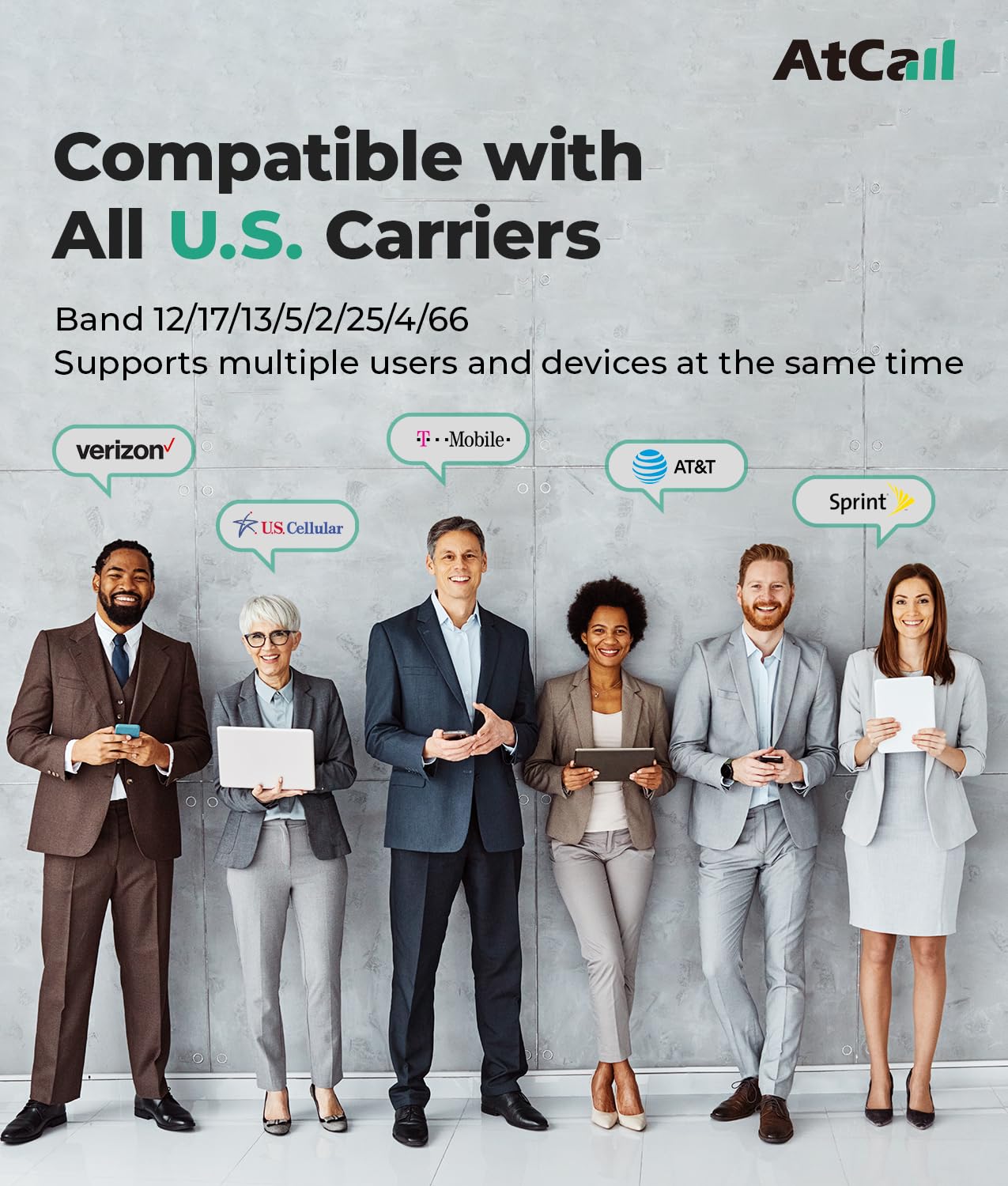 Cell Phone Booster for Home, Band 12/17/13/5/2/25/4/66, Up to 6,000 Sq Ft, Cell Phone Signal Booster with LCD Display 5G Compatible for All U.S. Carriers - Verizon AT&T T-Mobile, FCC Approved