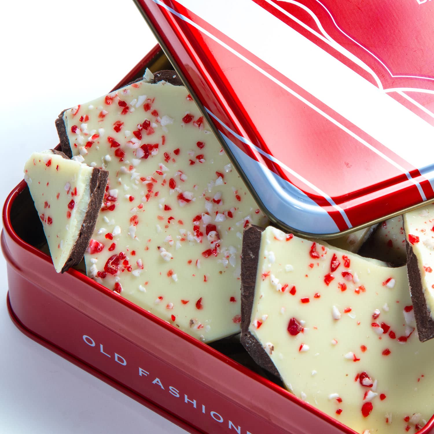 A Gift Inside Handmade Layered Dark and White Chocolate Peppermint Bark