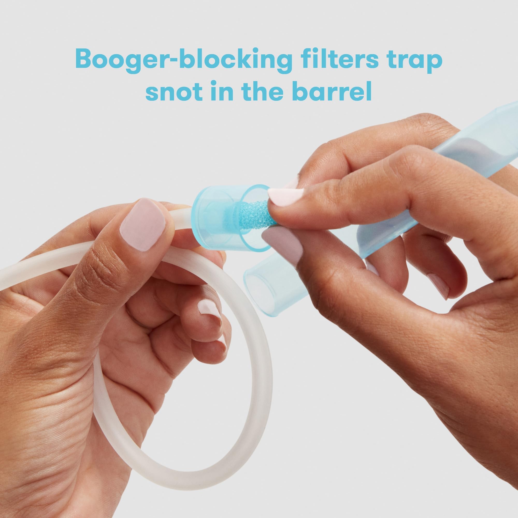 Frida Baby Nasal Aspirator, NoseFrida Baby Nose Sucker with 10 Extra Filters + All-Natural Saline Nasal Spray for Babies, 0.68 fl oz