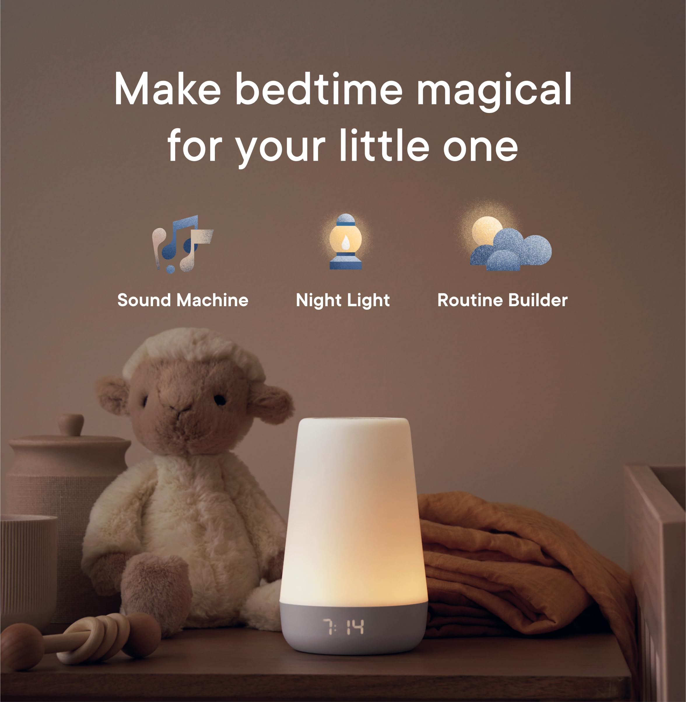 Hatch for Baby Sleep Bundle: Home & Travel Sound Machines Includes Rest 2nd Gen and Portable Hatch Go (Putty)