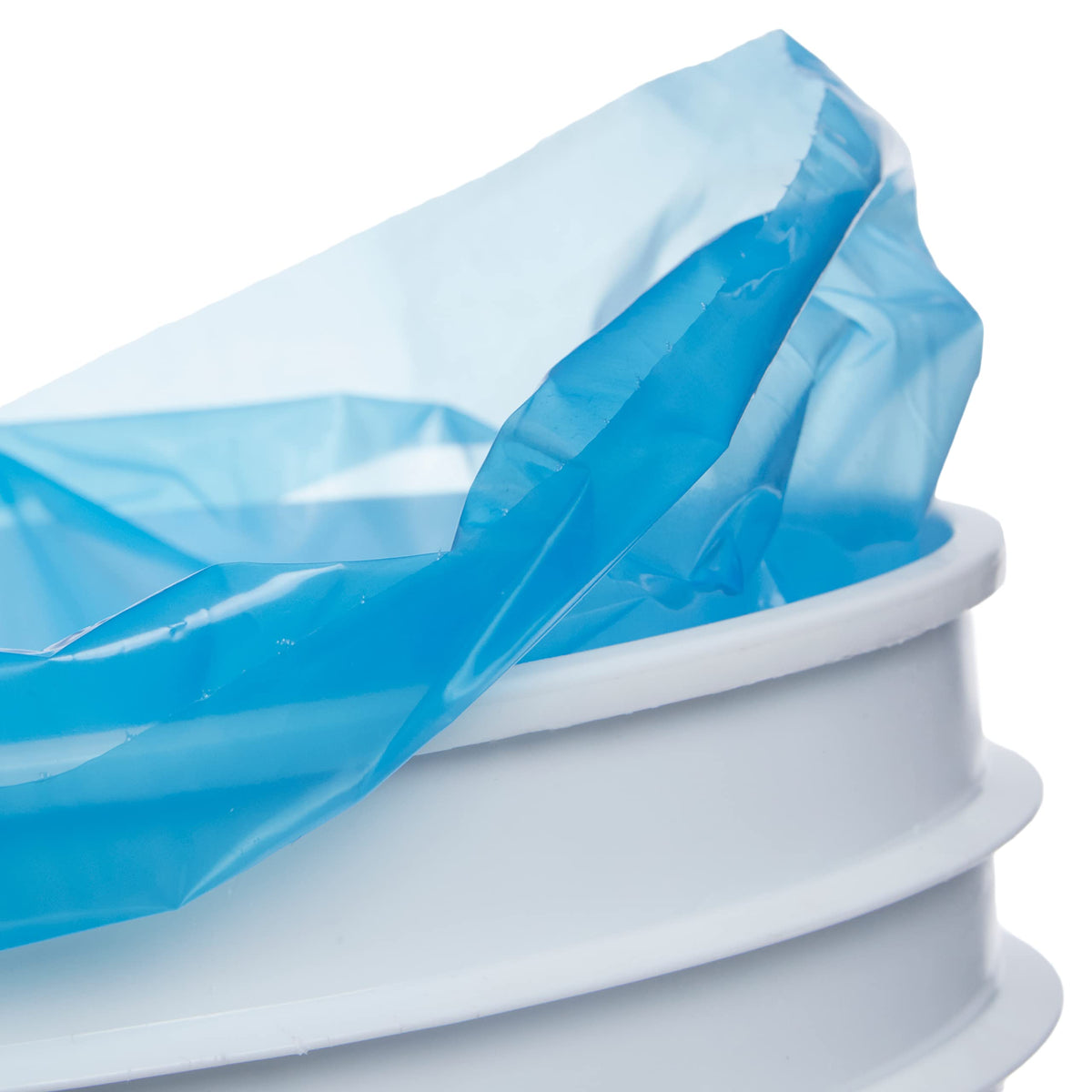 Hudson Exchange-MOD158817 LDPE 5 Gallon Bucket Liner, Food Grade, 20" W x 30" L, 3 Mil, Blue, Roll of 200