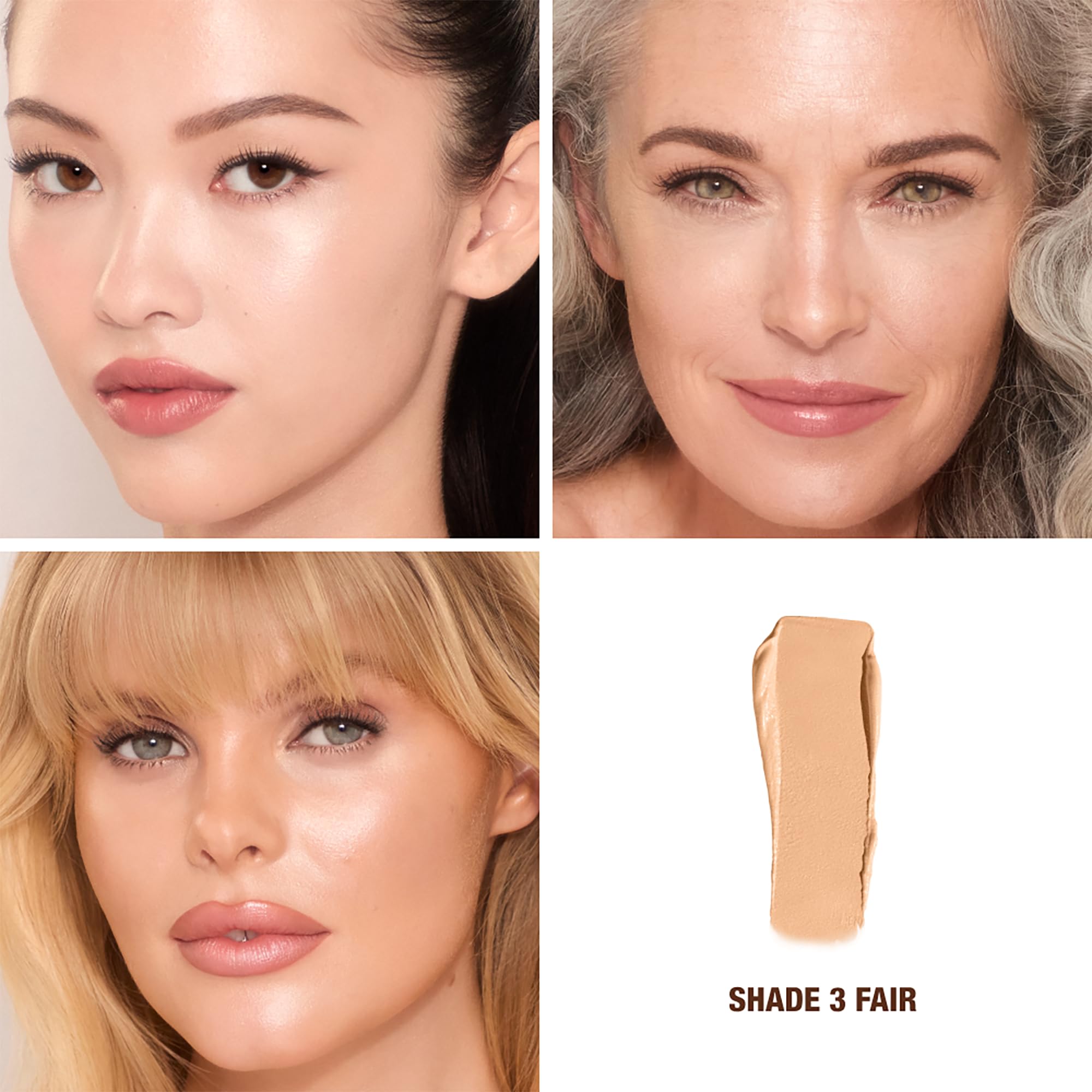 Charlotte Tilbury Unreal Skin Tint & Sheer Glow Hydrating Foundation Stick - Cream Foundation Makeup with Sheer-to-Light Coverage & a Buildable Formula - Blurring, Smoothing & Nourishing - 2 Fair