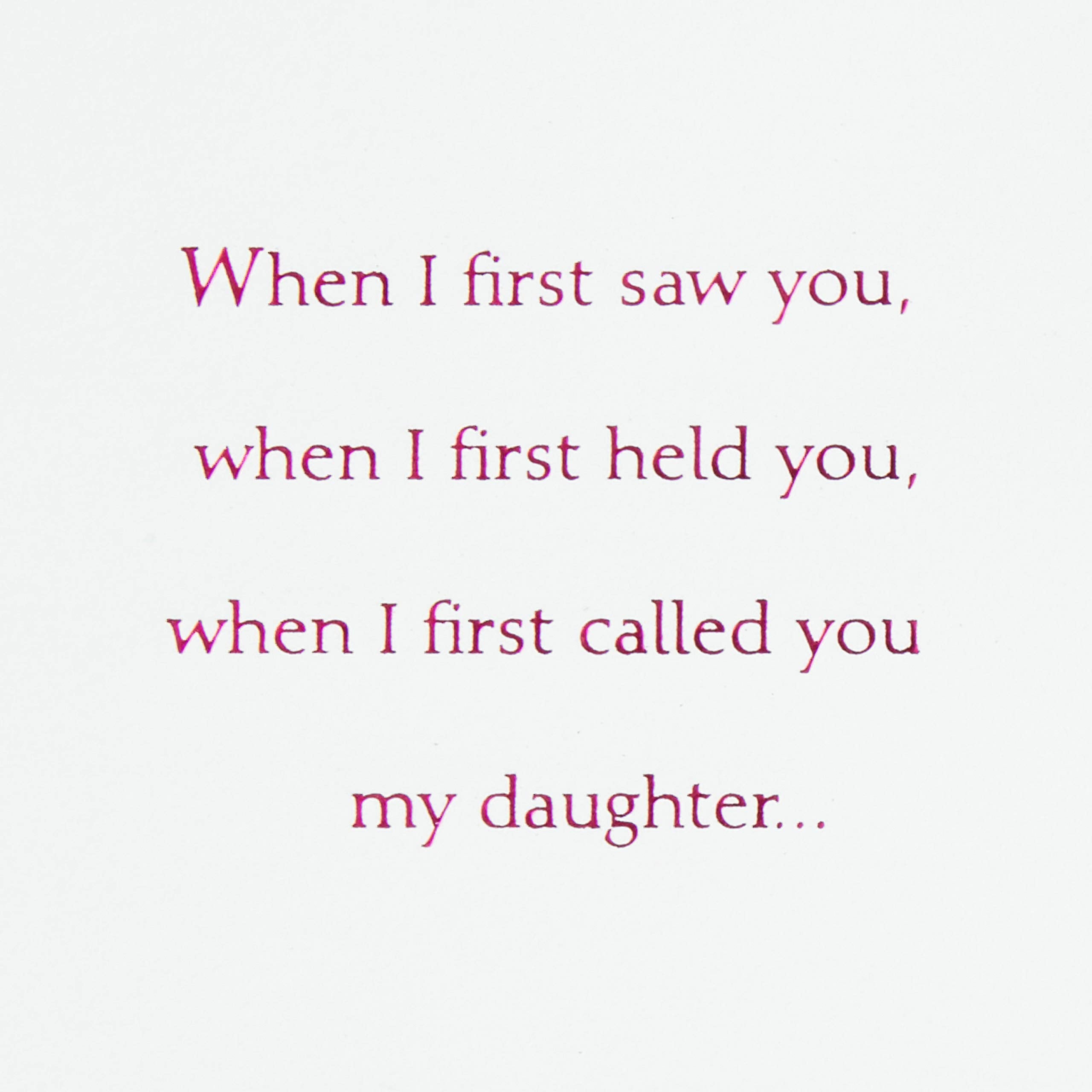 Hallmark Birthday Card for Daughter (Heart Cutout)