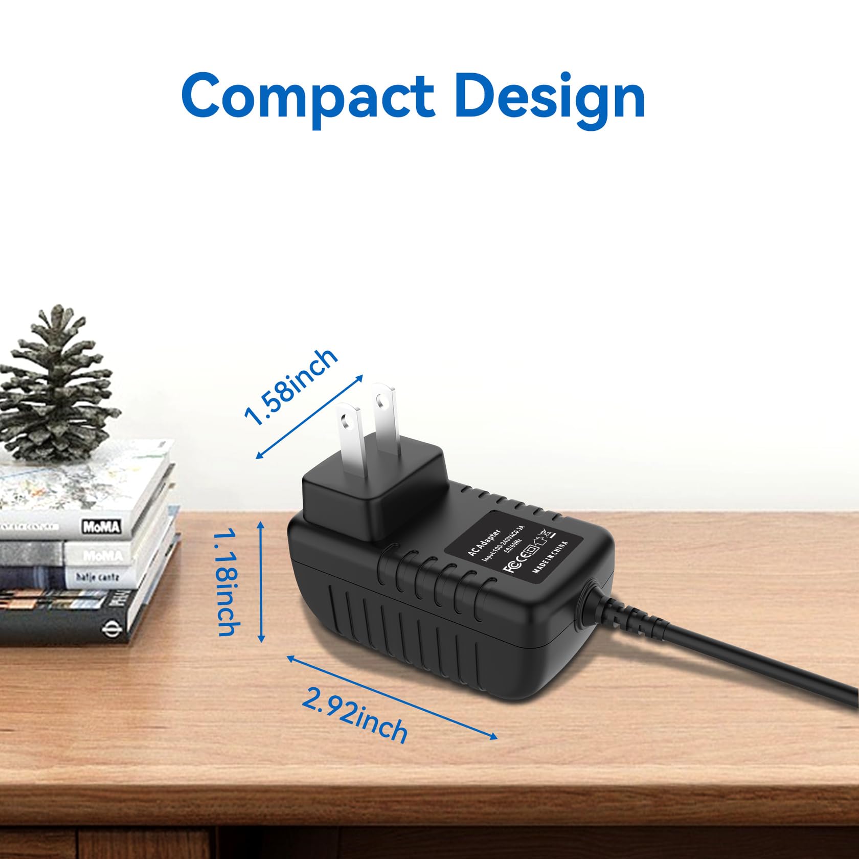 Dmoizka Wall AC Adapter Power Cord Compatible for,Vellax,Medcursor,Mirakel,InvoSpa Shiatsu Back Shoulder and Neck r Charger Power Supply 12V??Only Fit for 12V r ??