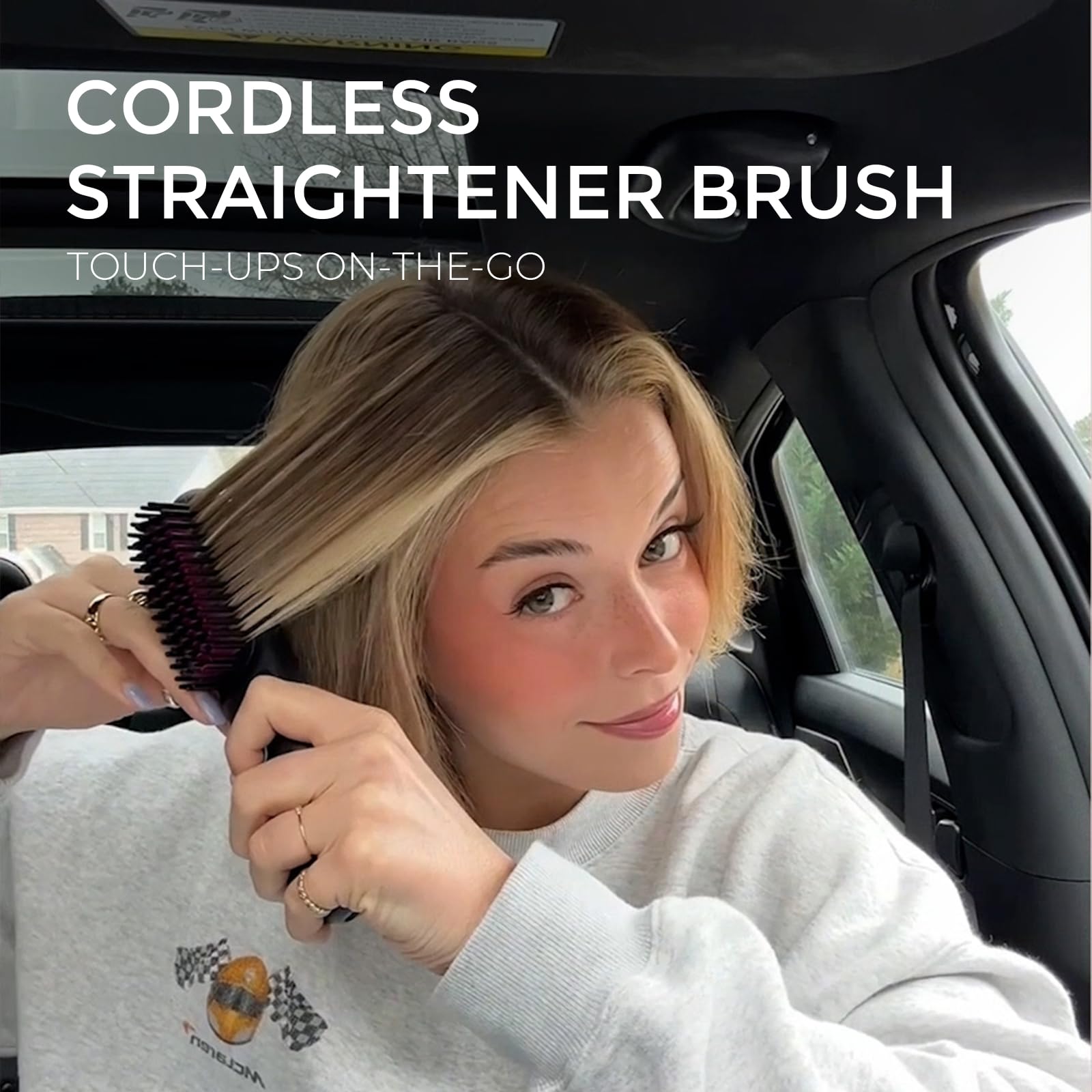 TYMO Airflow Curling Iron + TYMO Porta Cordless Hair Straightener Brush