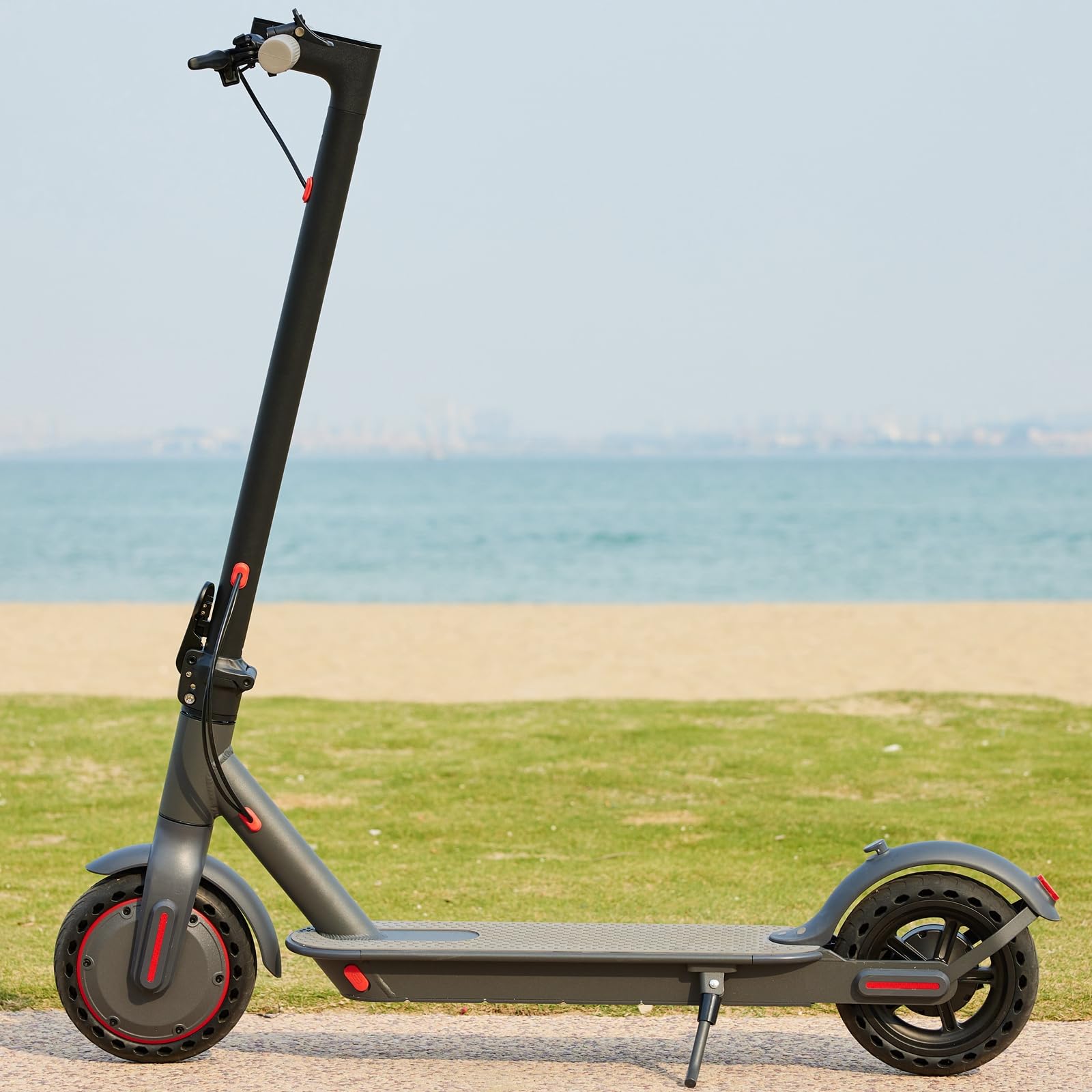 OAKEROO G5.0 Electric Scooter Adults - 21Mile Range & 19MPH Speed E-Scooter, 350W Scooter for Adults up to 264lbs, Folding Scooters with 8.5" Solid Tires, Dual Braking, Mobile APP