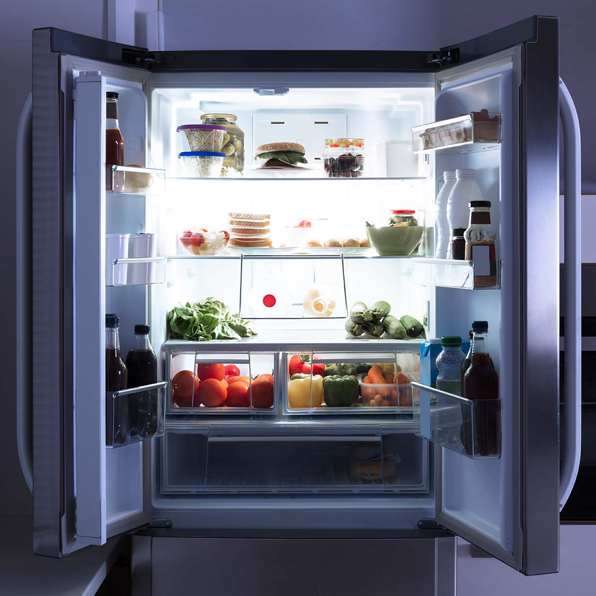 Lepro LED Refrigerator Light Bulb - 40W Equivalent Waterproof Appliance Bulb Replacement for Frigidaire, 5000K Daylight Non-Dimmable Freezer Bulbs with 450 Lumen, 120V 5W A15 E26 Medium Base, 2 Pack