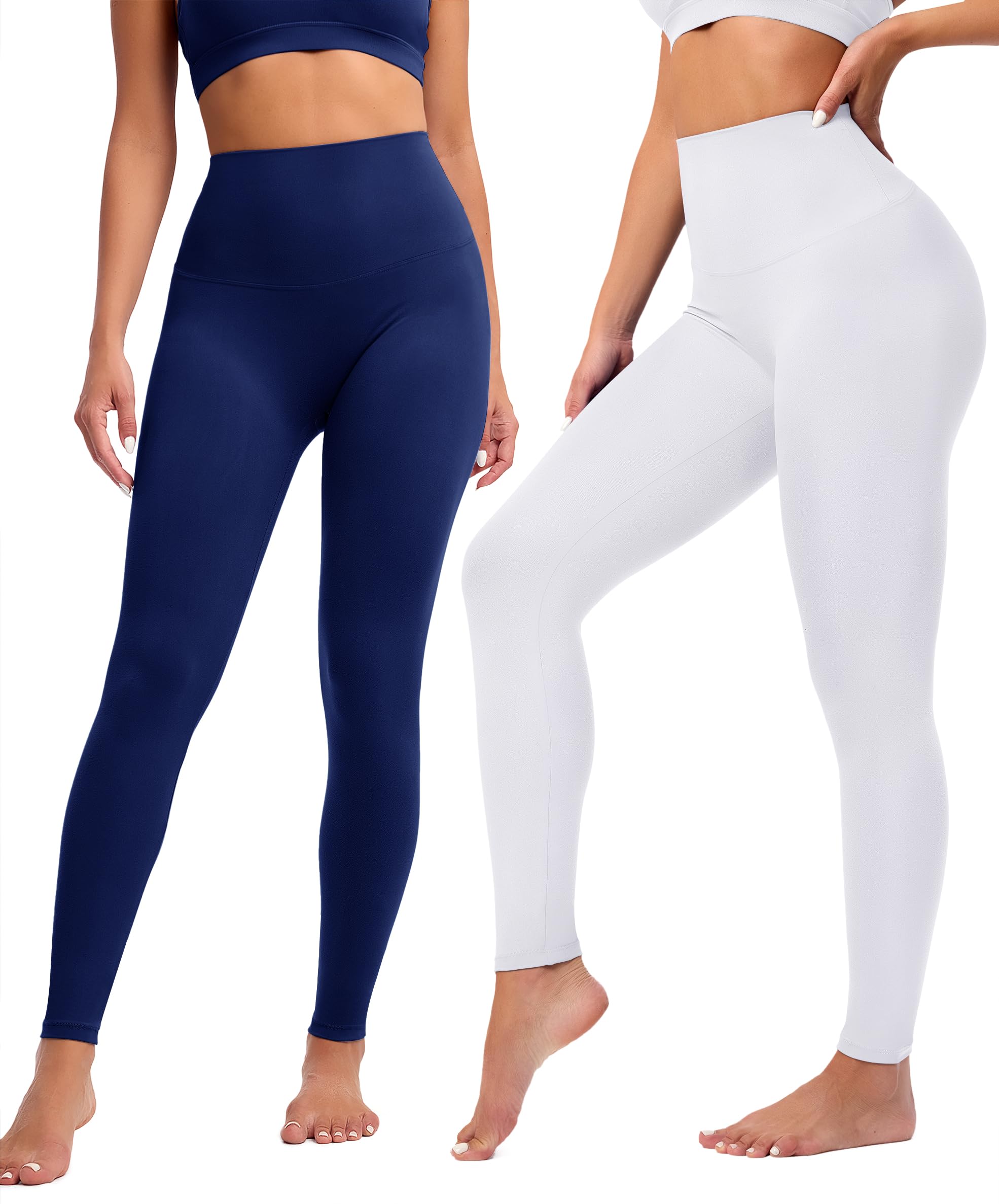 VALANDY Creamlush No Front Seam Leggings for Women - High Waist Tummy Control Buttery Soft Yoga Pants