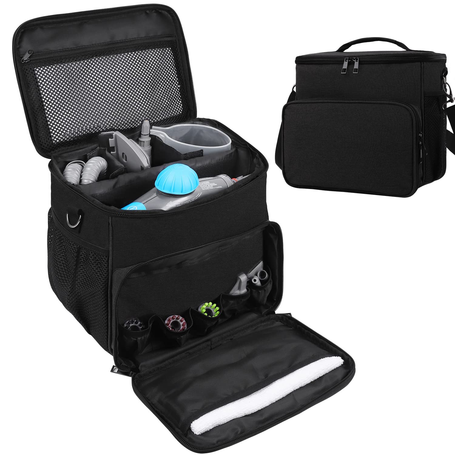 LOTCAIN Carry Bag Compatible with Bissell SteamShot Hard Surface Steam Cleaner 39N7V/39N7A,Steam Cleaner Storage Bag(Bag Only)
