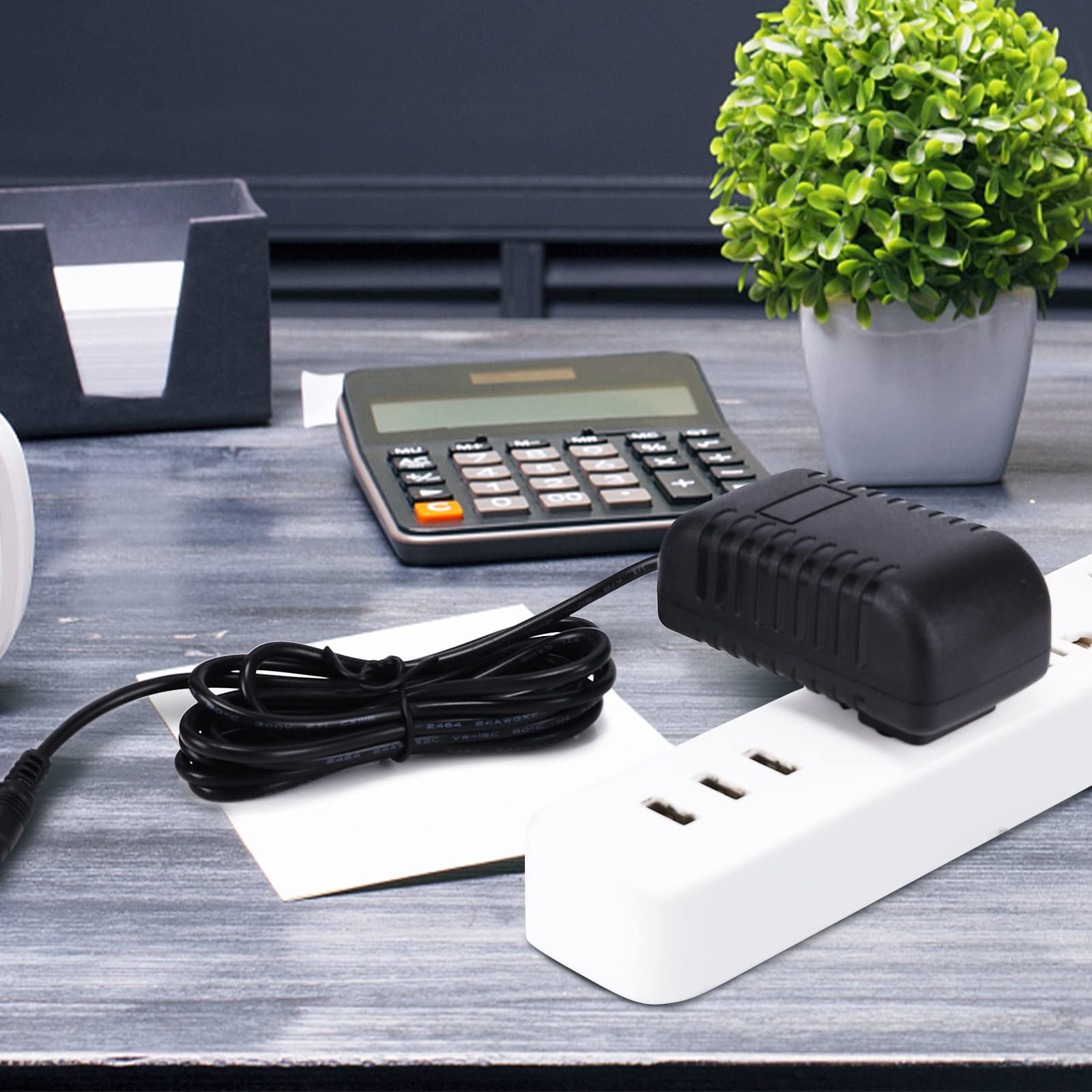 Kircuit 12V AC/DC Adapter Compatible with Vellax SM-101D SM101D Shiatsu Neck & Back Shoulder Electric Massager 12.0V 2.0A DC12V 2A 12Volt Power Supply Cord Cable PS Battery Charger