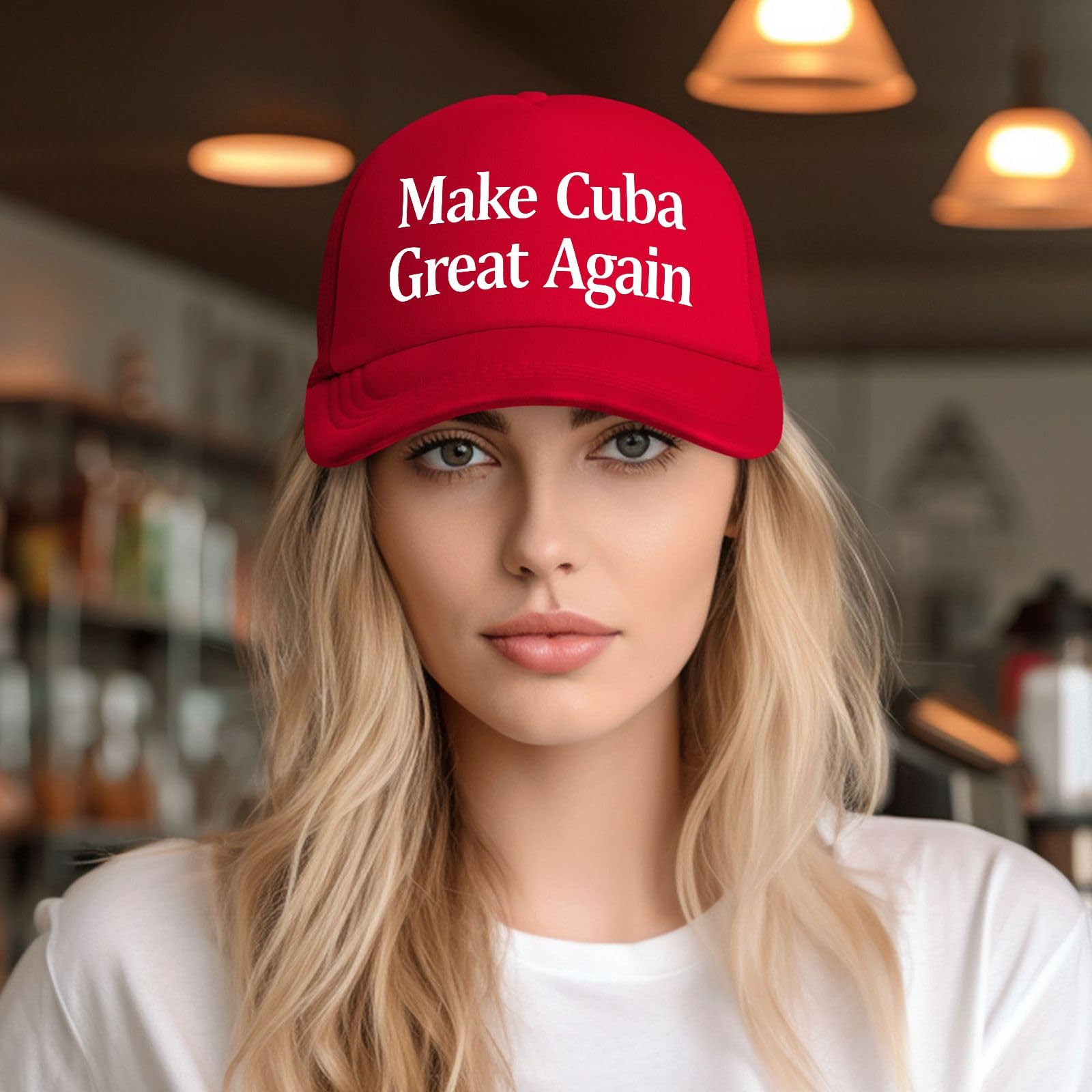 Make Cubas Great Again Hat for Women Stylish Washed Distressed Baseball Caps