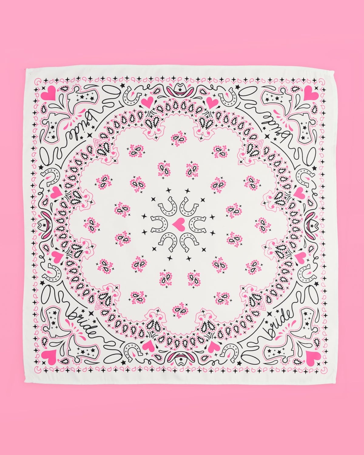 xo, Fetti Bachelorette Party Pink Rodeo Bride Bandana | Last Rodeo Bachelorette Party Decorations, Bridesmaid Gift, Bridal Shower Party Favor, Nashville Bride, Wedding Party Favor