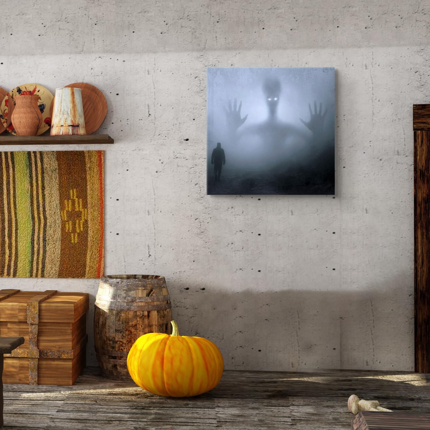 Custom Canvas Prints with Your Photos,Personalized Photo to Canvas,Print Canvas Pictures Wall Art for Halloween Decoration