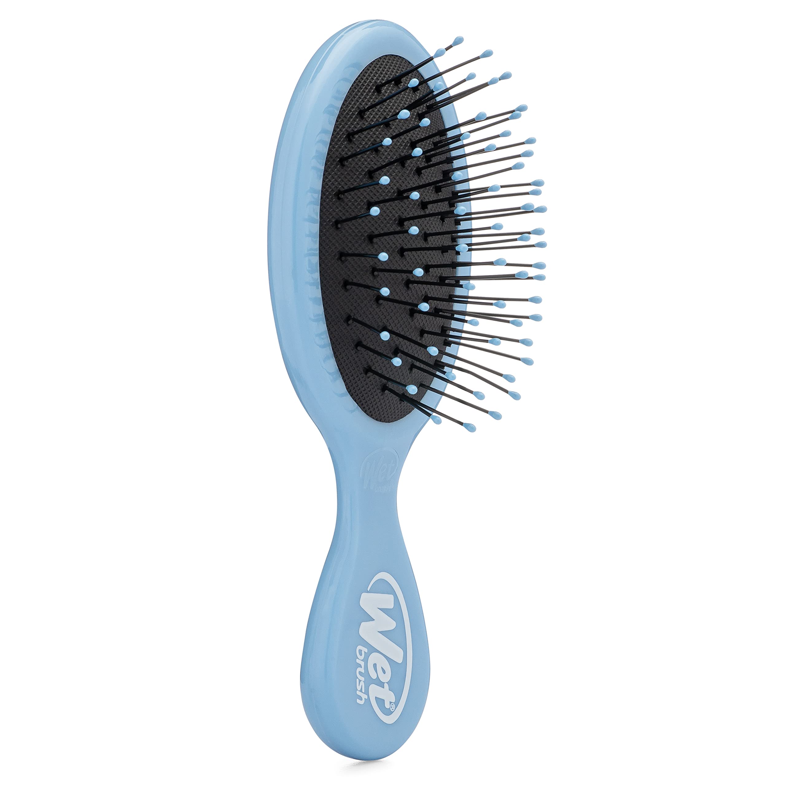 Wet Brush Detangling Brush, Mini Detangler Brush (Sky) - Wet & Dry Tangle-Free Hair Brush for Women & Men - No Tangle Soft & Flexible Bristles for Straight, Curly, & Thick Hair