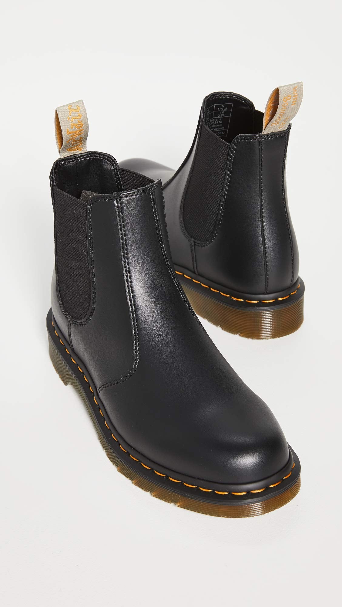 Dr. Martens Men's 2976 Felix Rub Off Chelsea Boot, Black, 13 Men/14 Women US