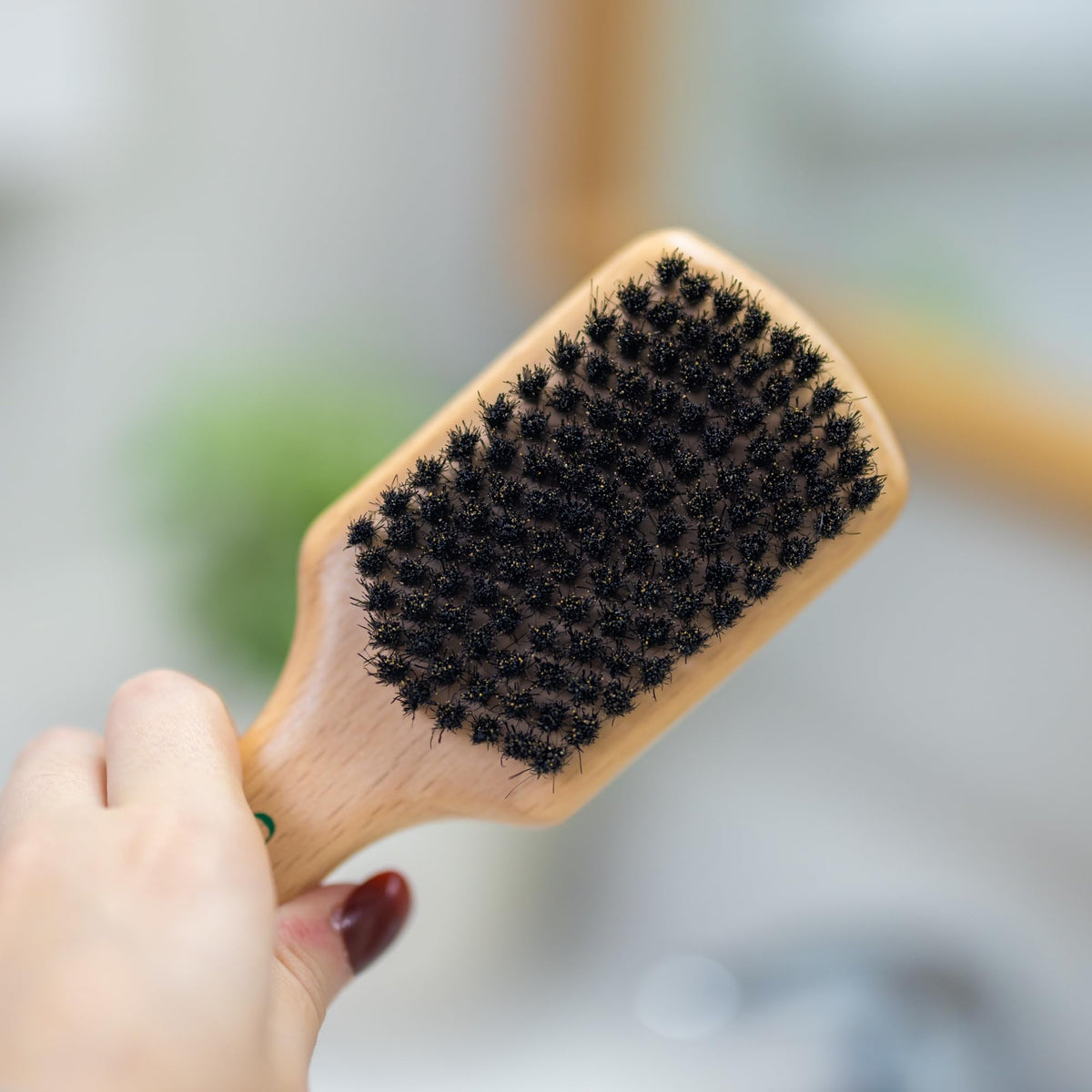 GranNaturals Soft Bristle Hair Brush - Boar Bristle Men's Hair Brush for Smoothing, Slick Back, Fades, Beards, 360 Waves to Style, Polish, & Lay Down Hair to Create a Sleek Hairstyle for Women & Men
