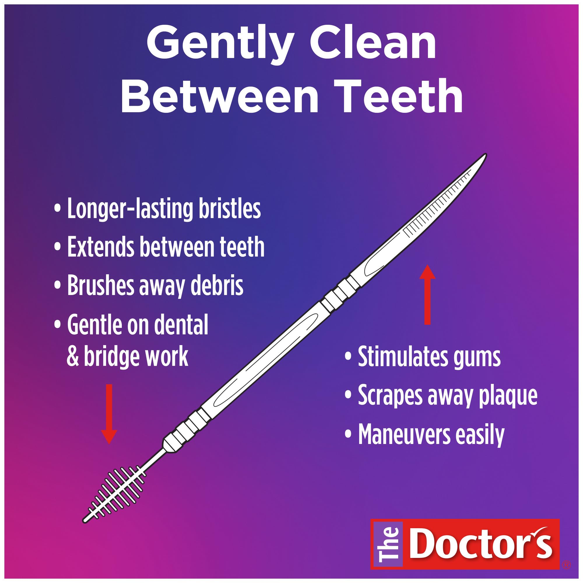 The Doctor's BrushPicks Interdental Toothpicks, 275 Picks